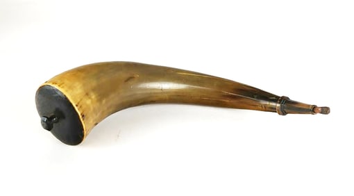 Rare Civil War Powder Horn, Dated 1864