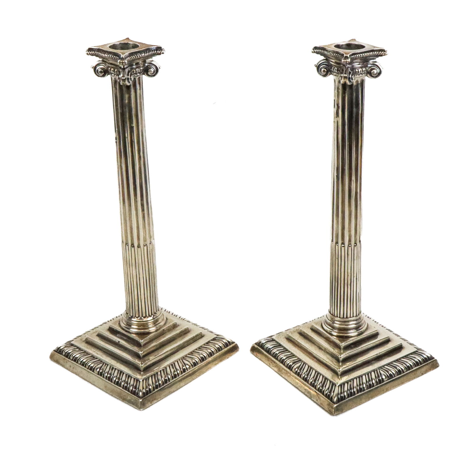 Pair of George III Silver Candlesticks (1 of 8)