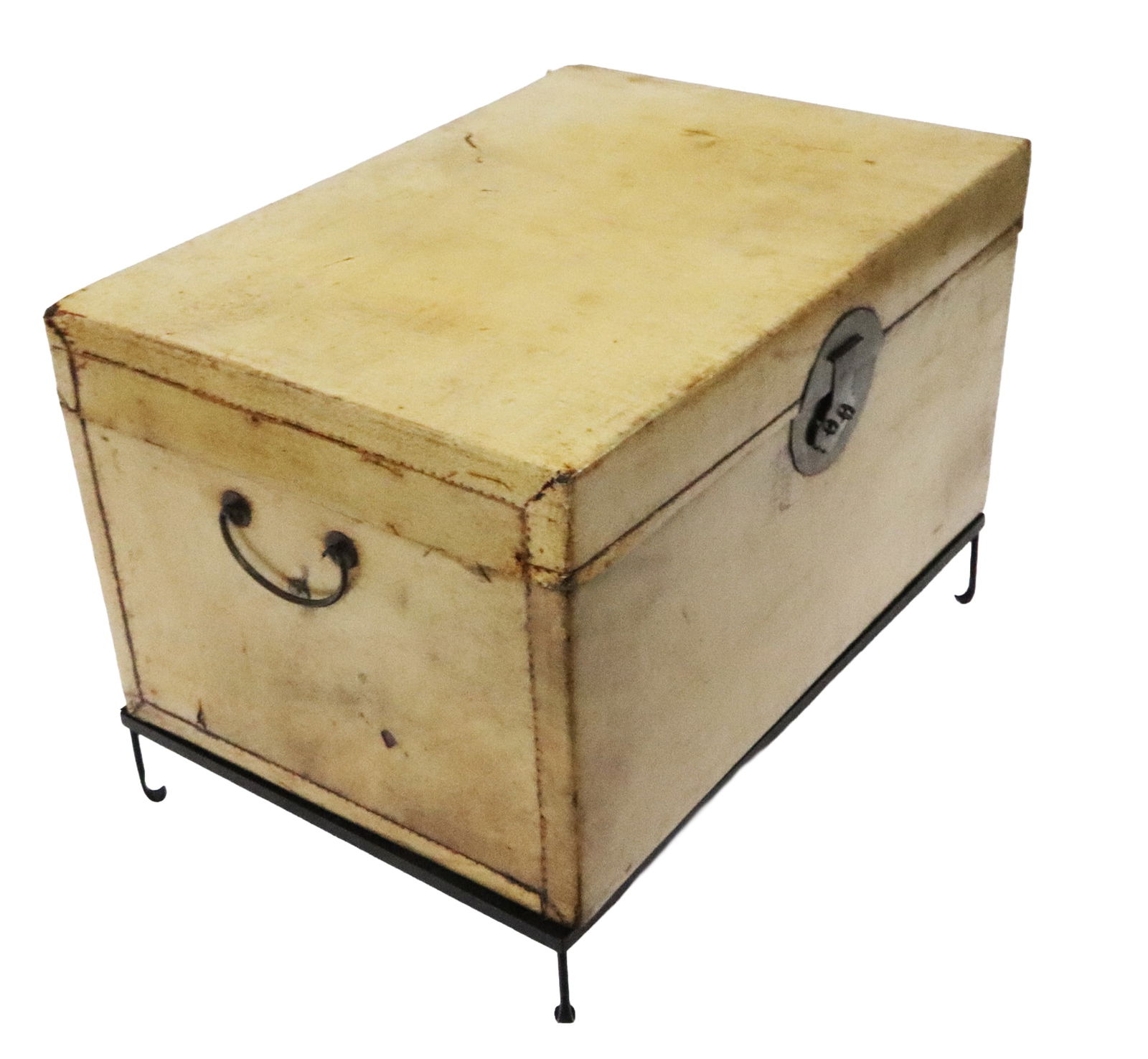 Chinese Lacquer Trunk On Metal Stand (1 of 19)