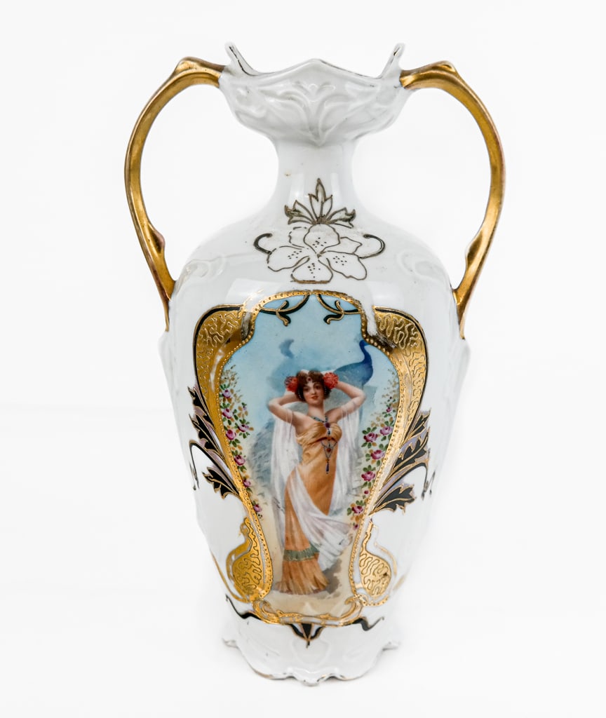 Prov Saxe E.S. Germany Art Nouveau Porcelain Vase (1 of 13)