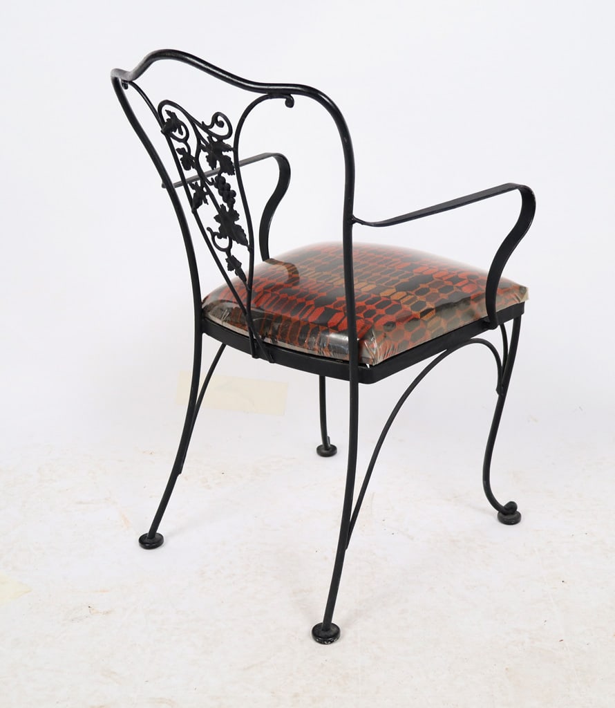 Iron and Grape Decorated Outdoor Dining Set, 5 - 20