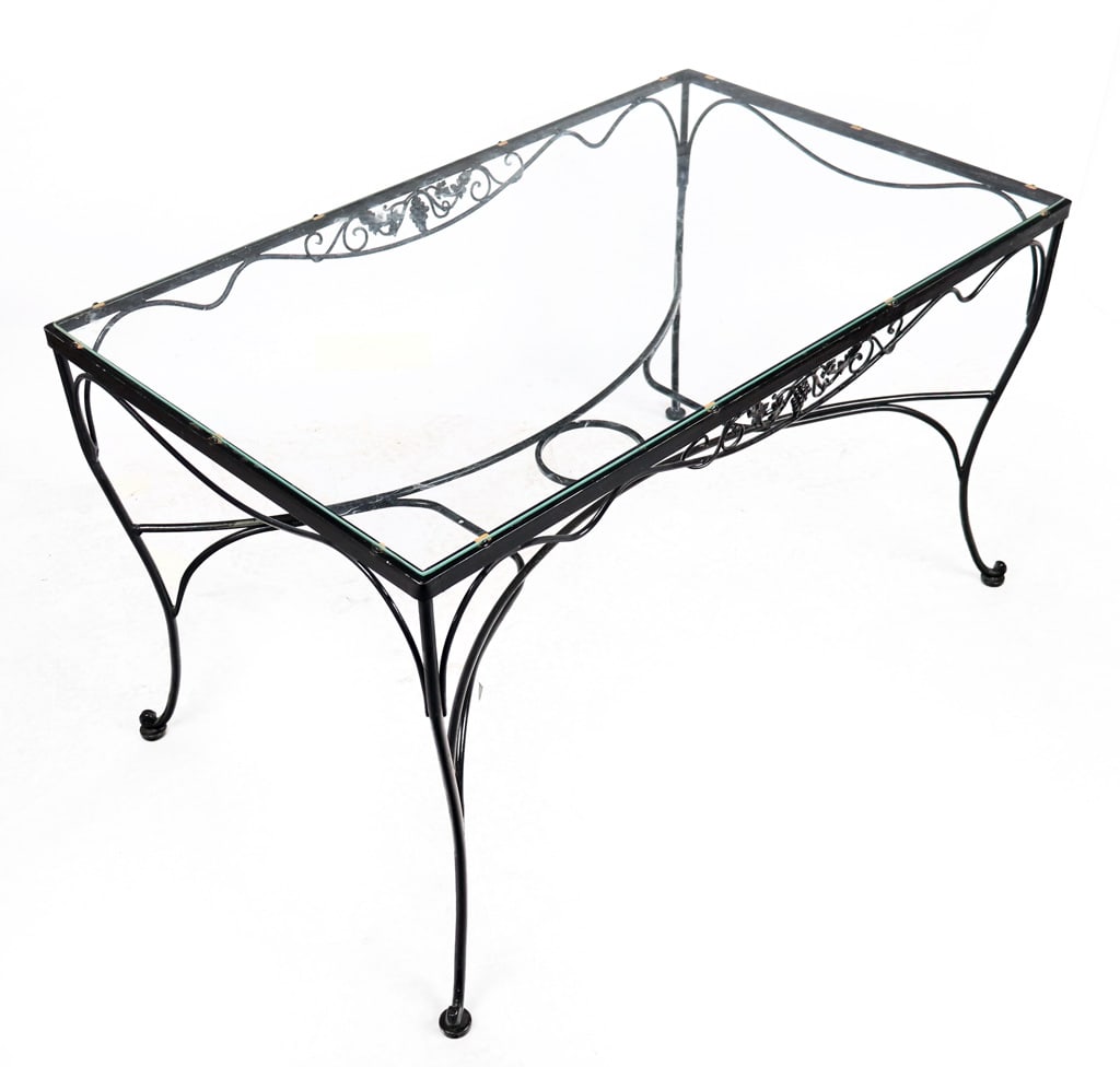 Iron and Grape Decorated Outdoor Dining Set, 5 - 5