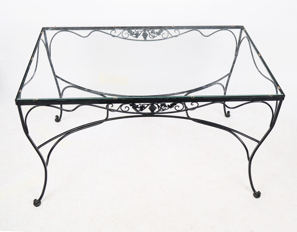 Iron and Grape Decorated Outdoor Dining Set, 5 - 7