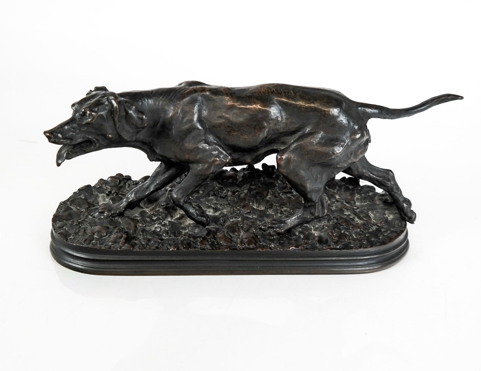 P.J. MENE Bronze Figure of Hunting Dog (1 of 14)