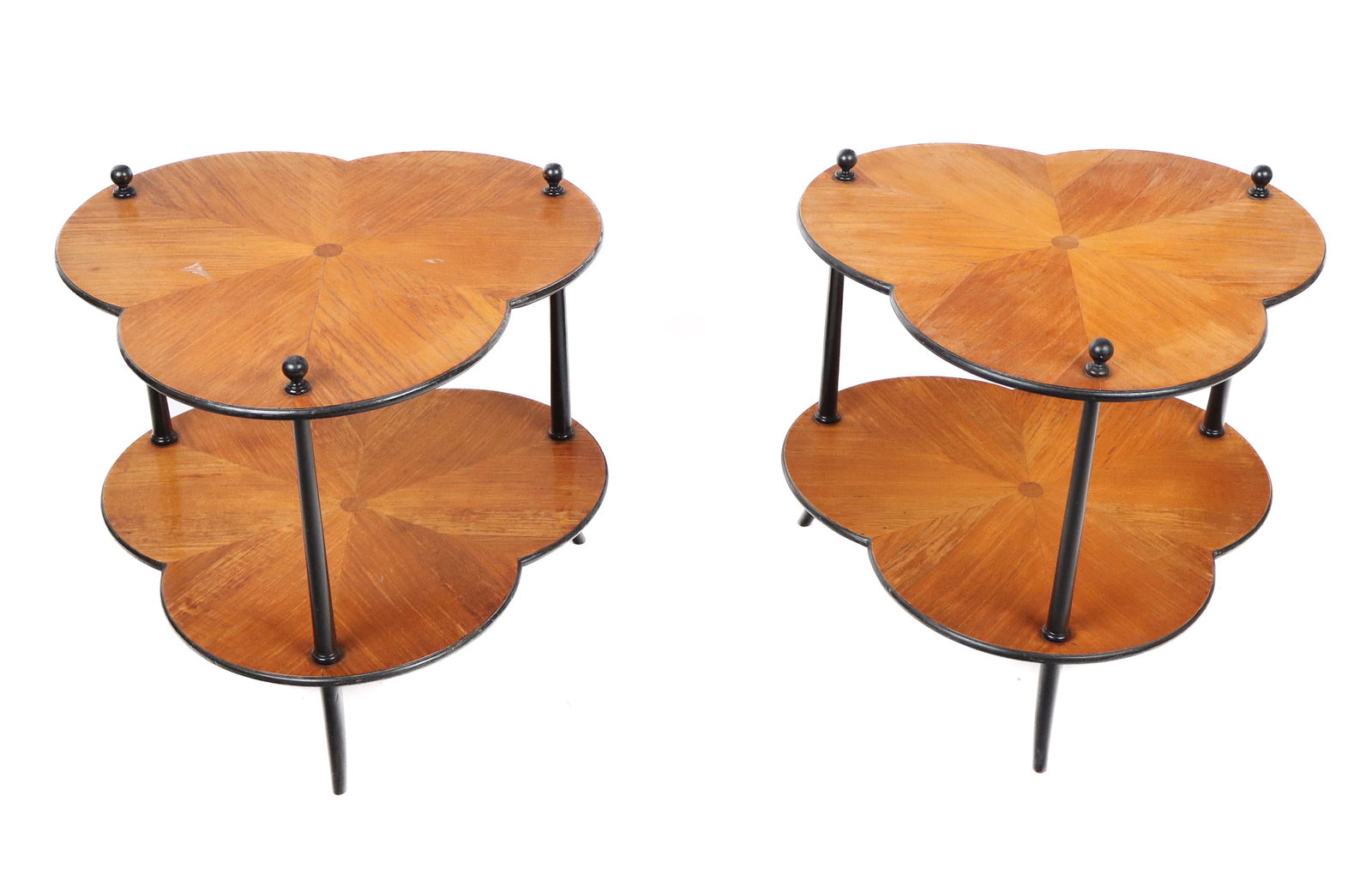 Pair of Mid-Century Modern Trefoil Side Tables (1 of 11)
