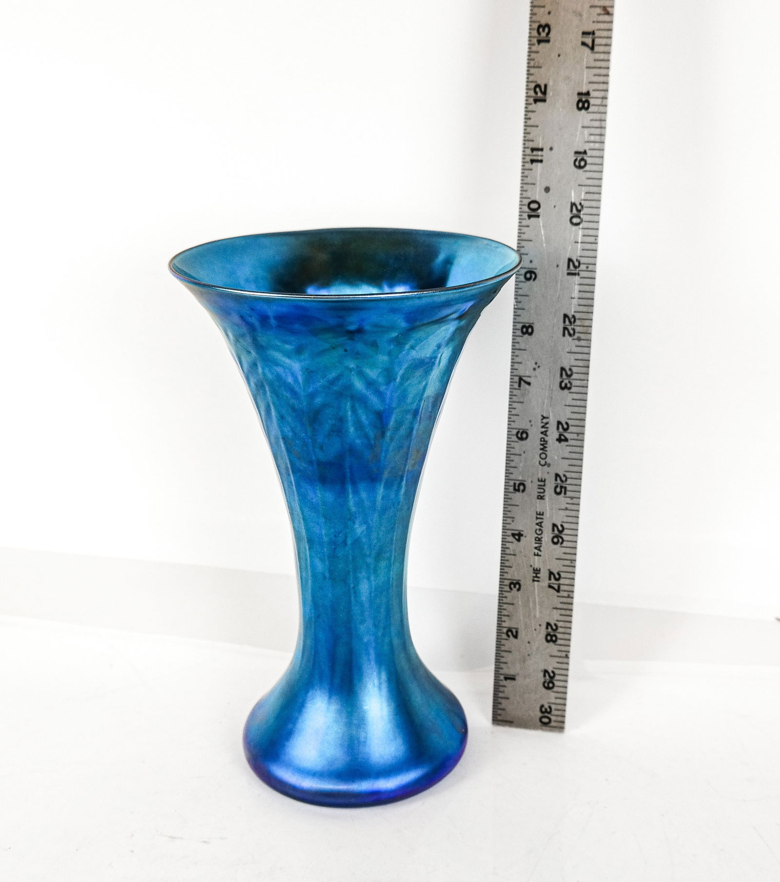 Louis Comfort Tiffany Favrile Trumpet Vase - 9