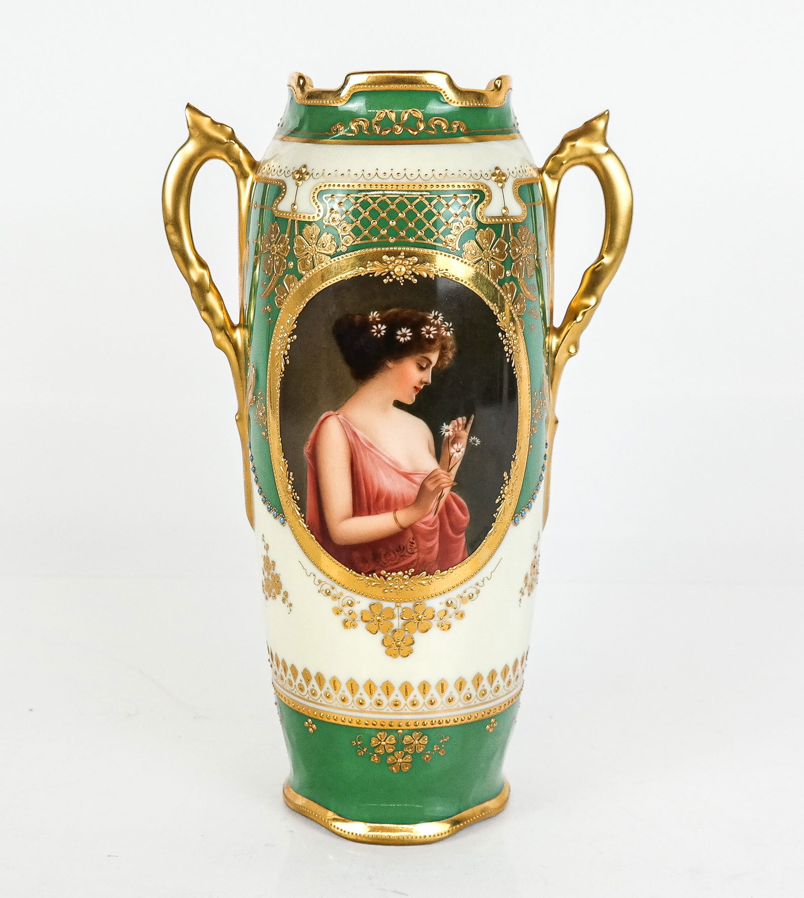 Royal Vienna Porcelain Portrait Vase of Marguerite (1 of 11)
