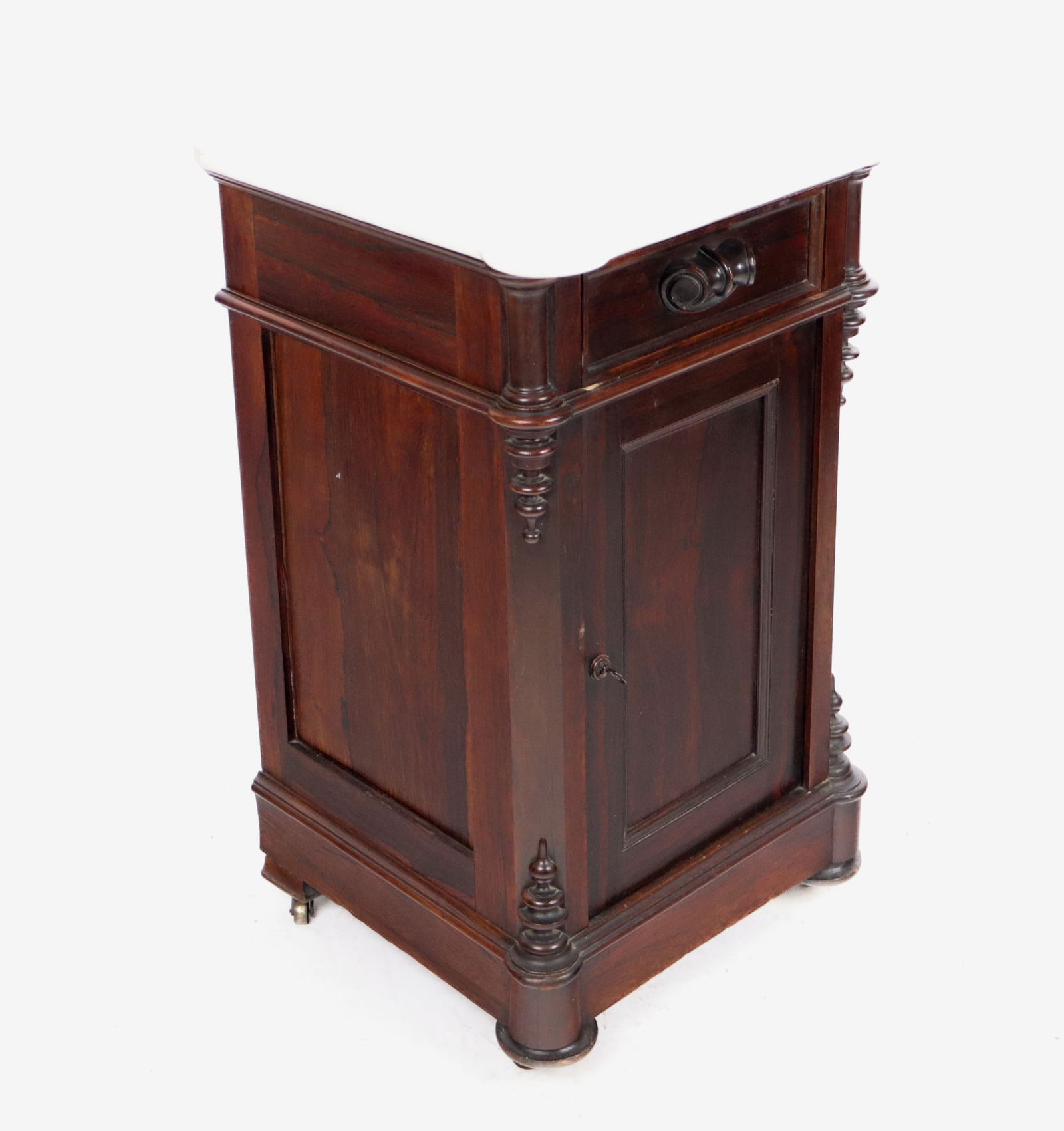 English Rosewood Marble Top Stand (1 of 10)