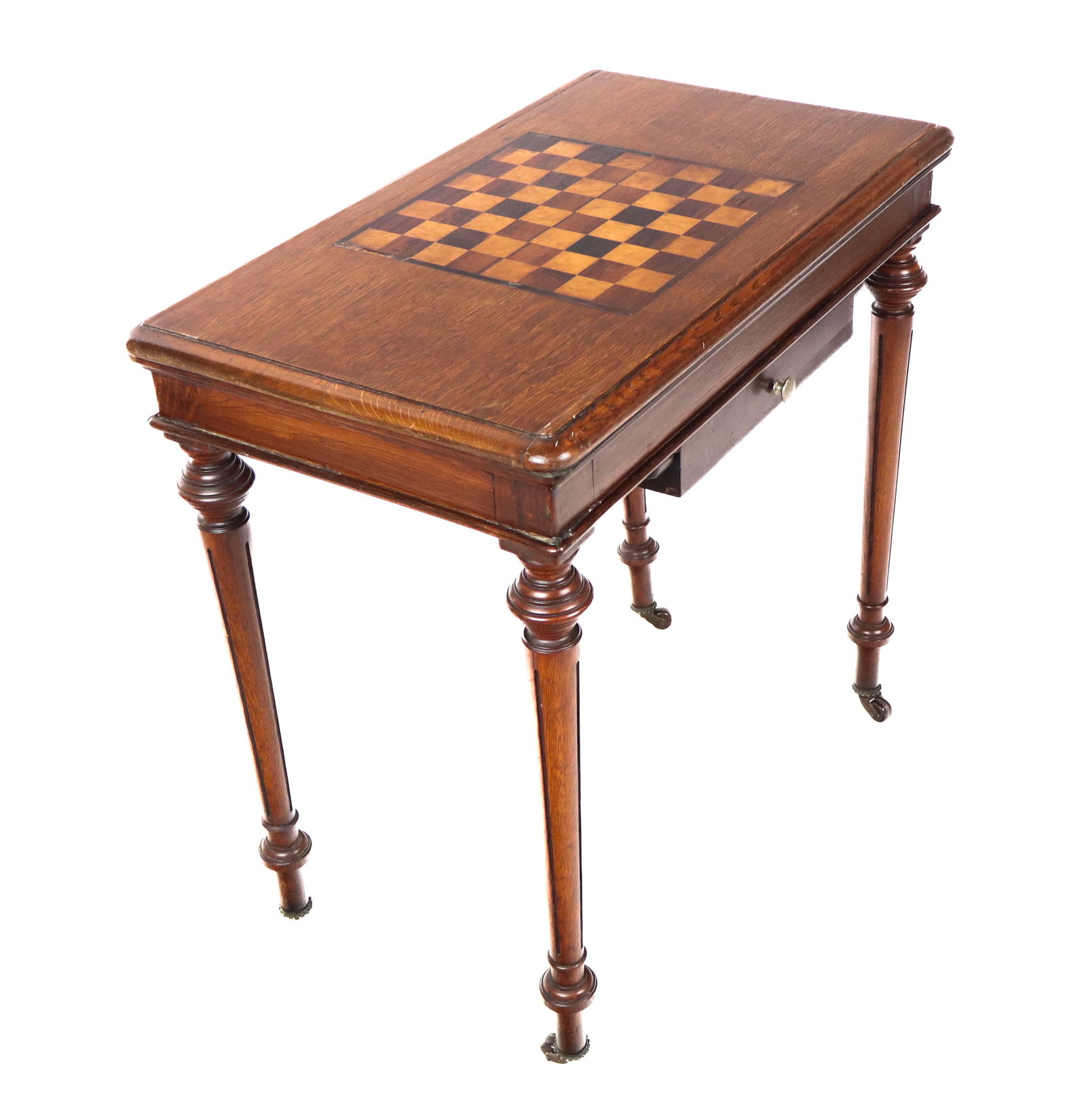 Regency Oak Checkerboard Top Games Table (1 of 12)