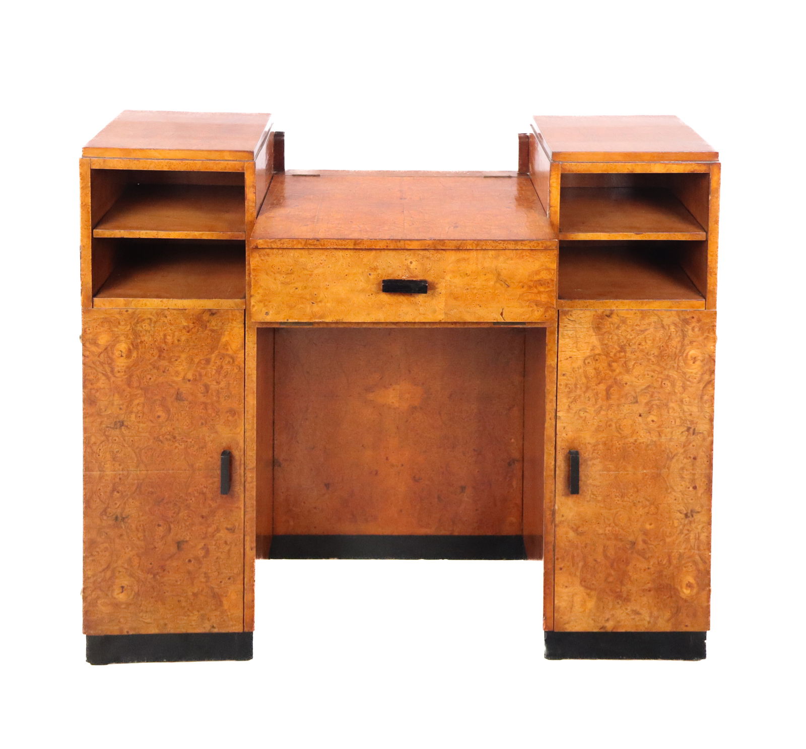 Art Deco Burl Walnut Vanity Cabinet (1 of 12)