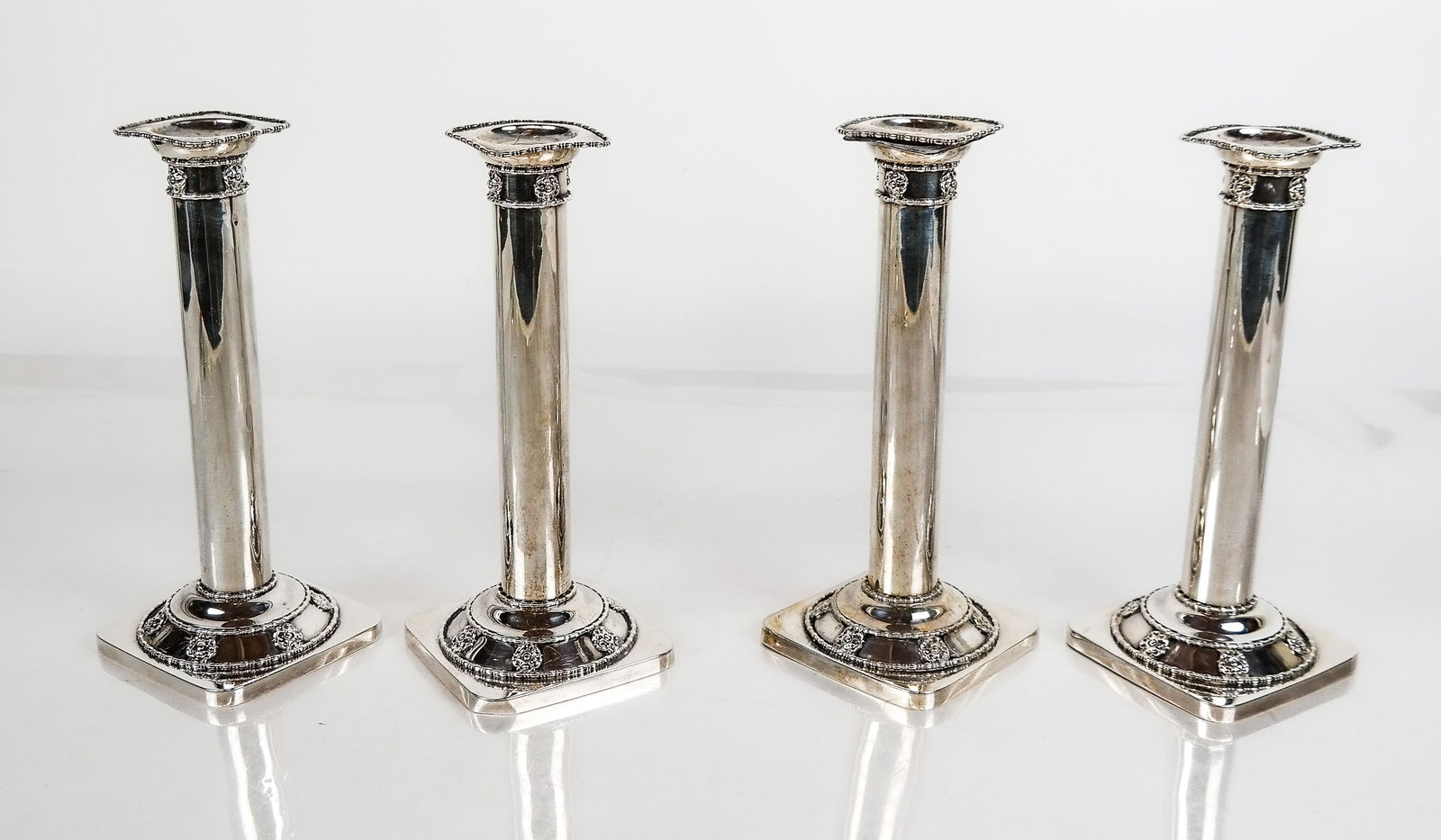 Gorham Manufacturing Co. Set of Four Candlesticks (1 of 15)