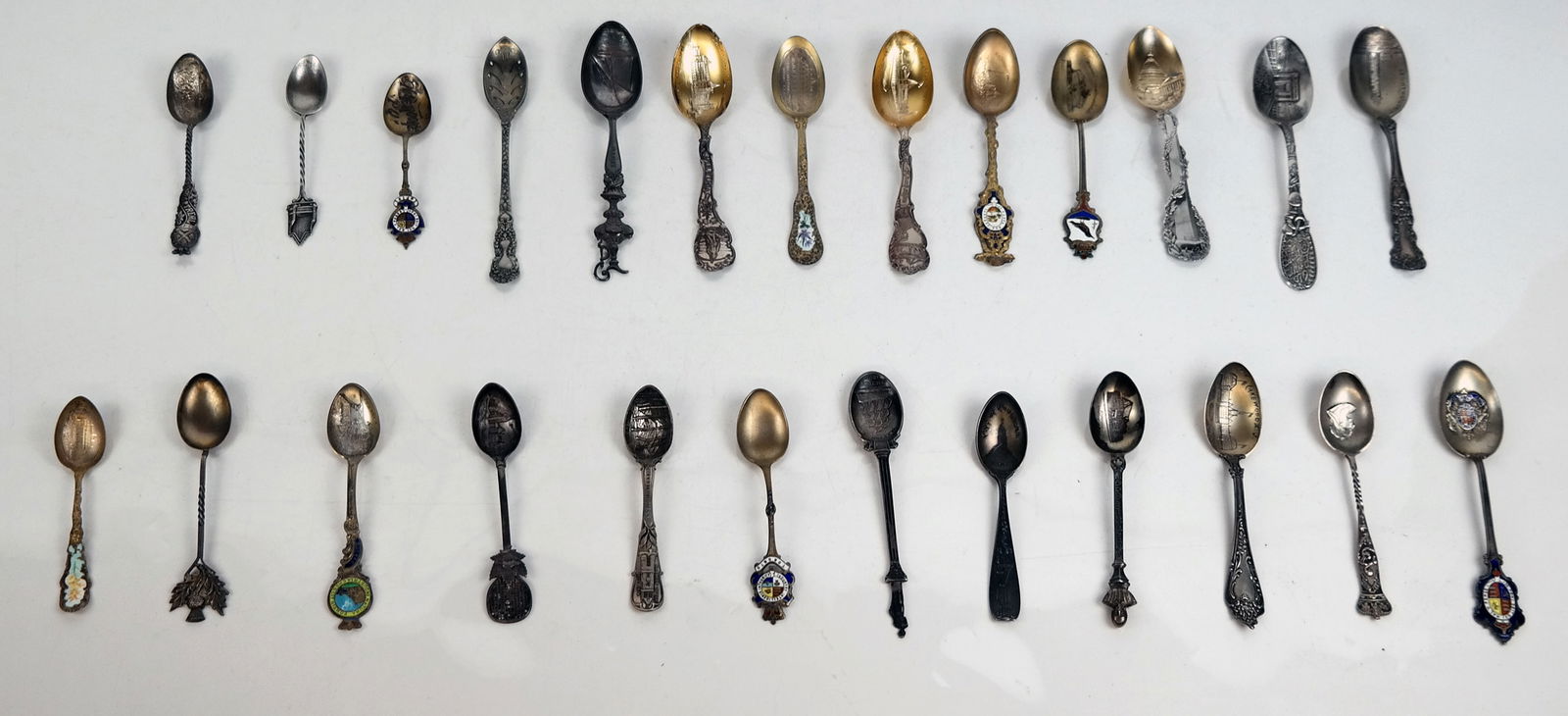 Collection of Sterling Silver Souvenir Spoons, 25 (1 of 19)