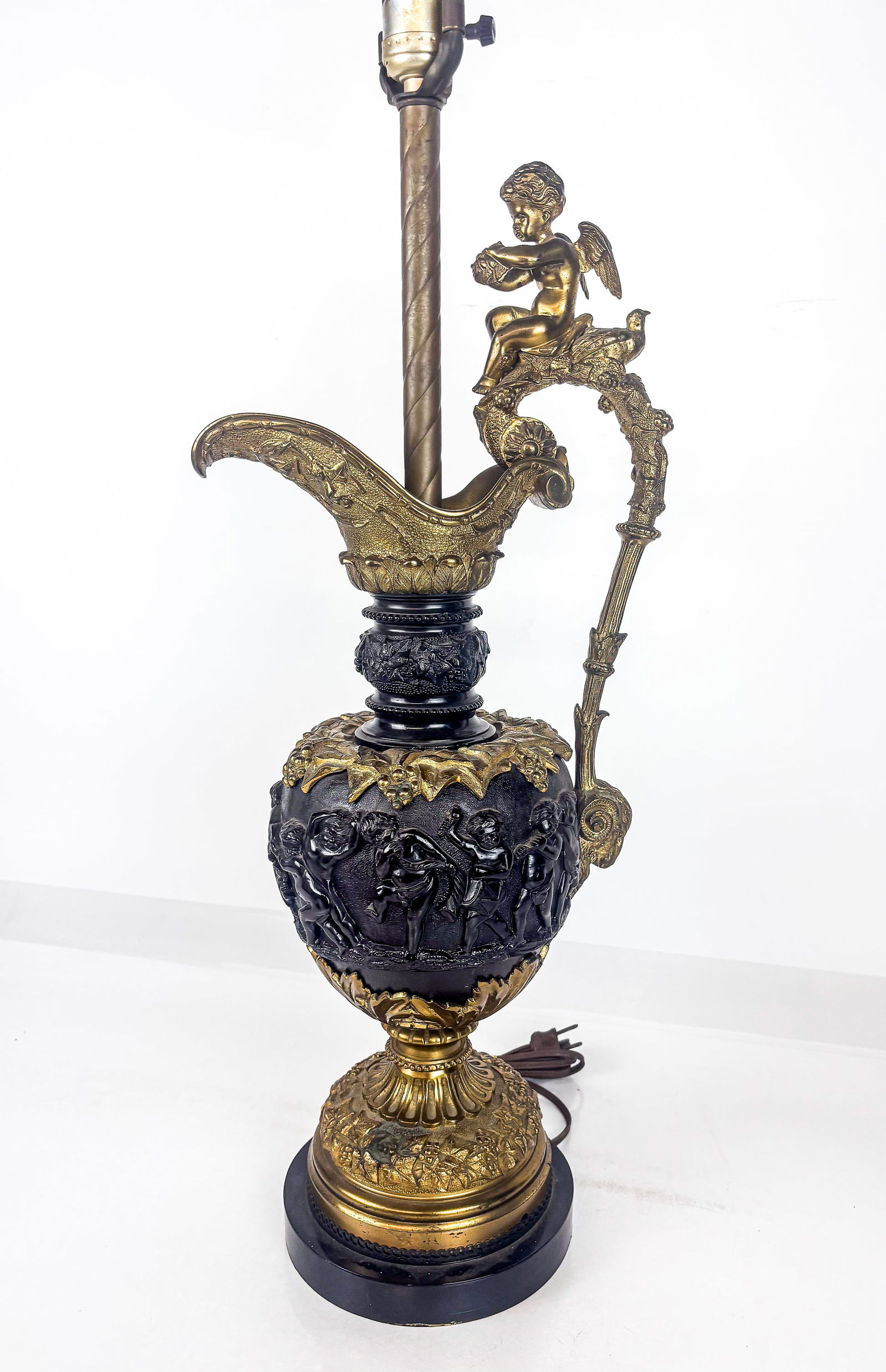 Neoclassical Bronze Ewer as a Lamp (1 of 17)