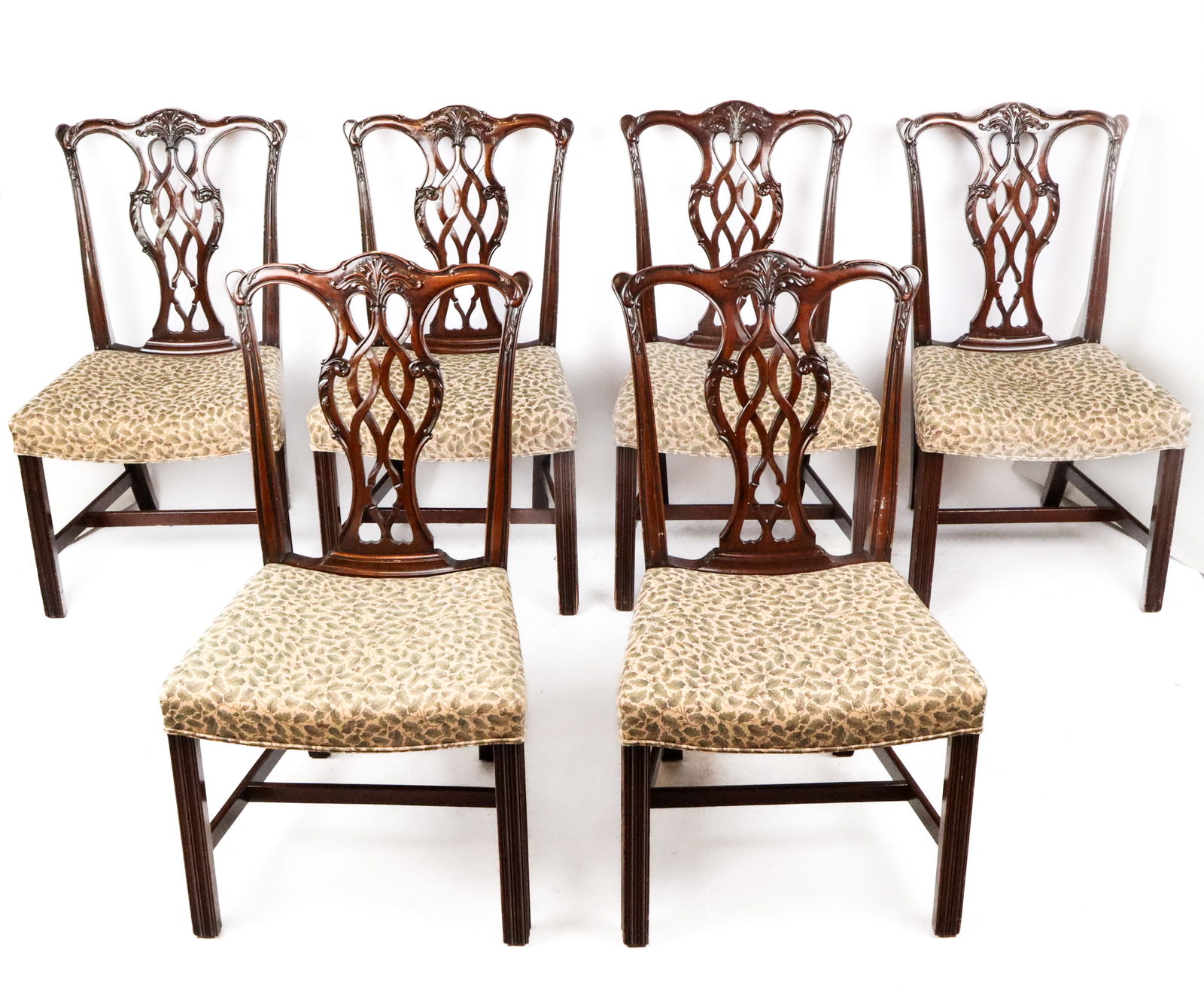 George III Mahogany Dining Chairs, 6 (1 of 9)