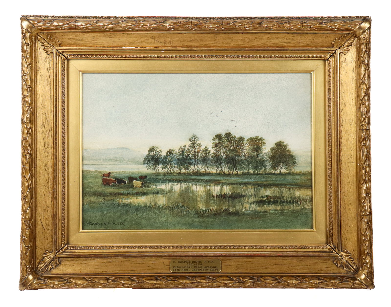 William BEATTIE-BROWN: Loch Ness Watercolor Ptg. (1 of 8)