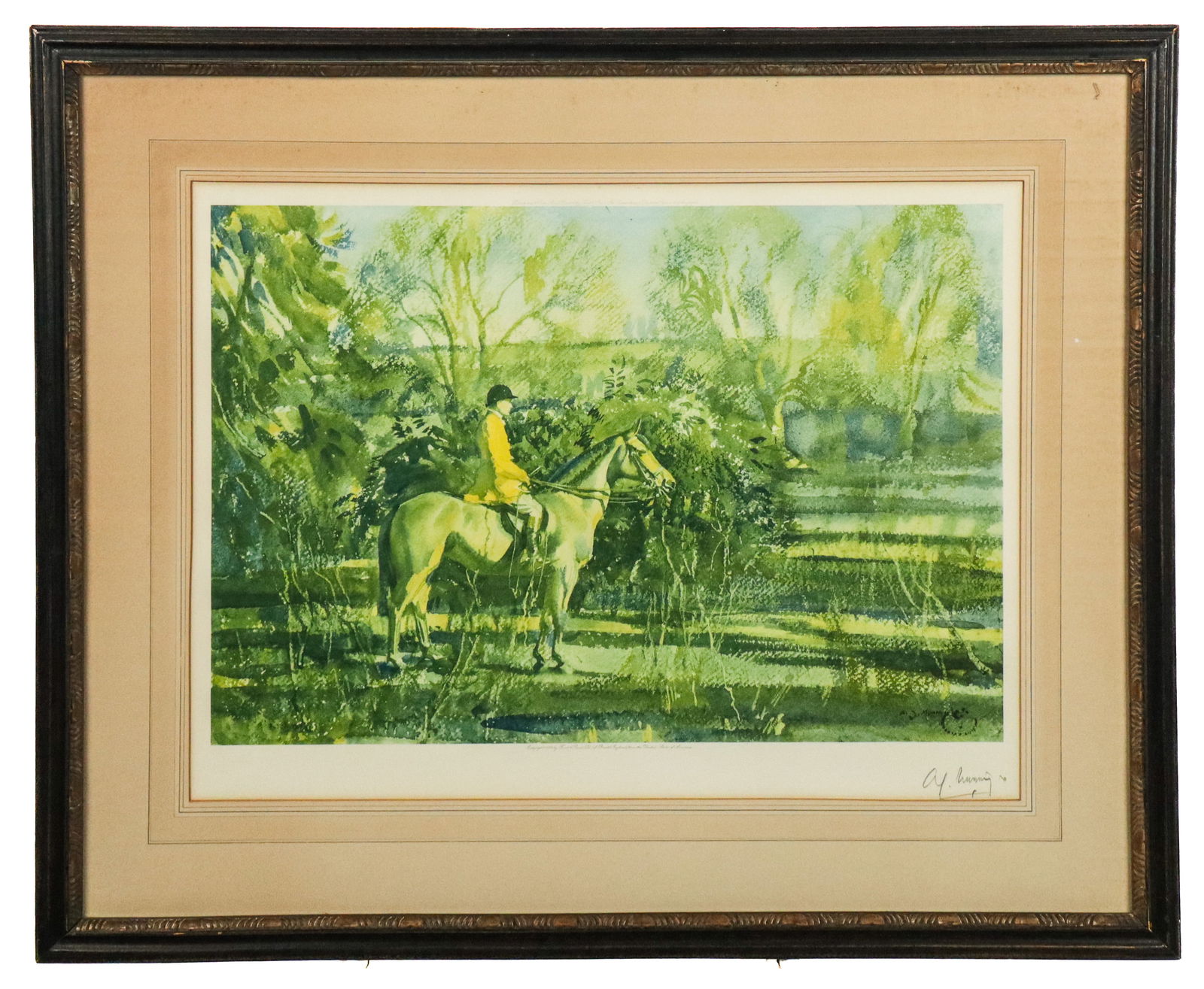 Alfred MUNNINGS: Early 20th C. Equestrian Print (1 of 10)