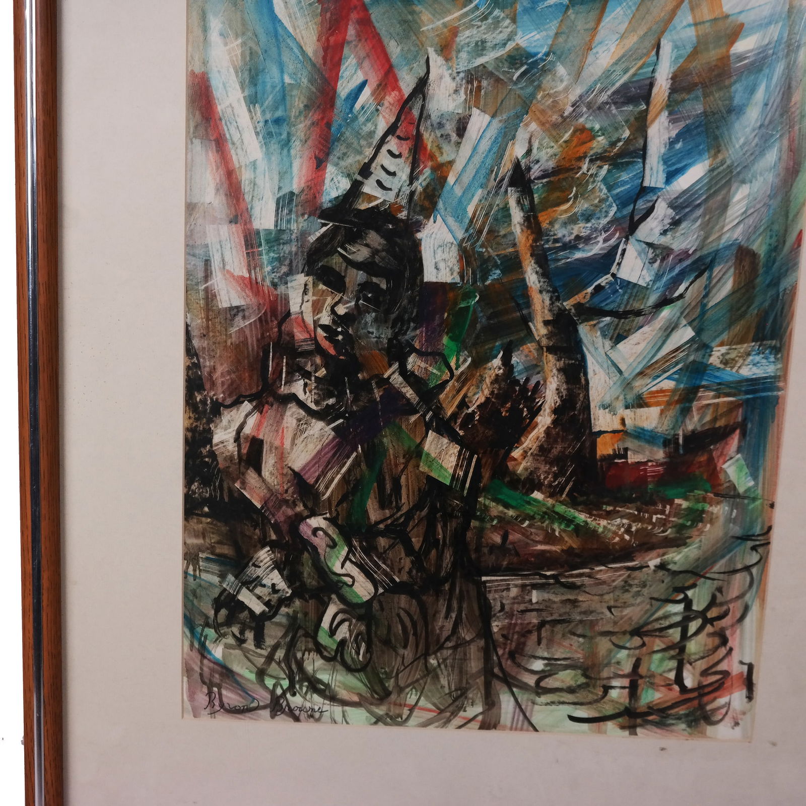 George B. BROWN: "Dynamic of City" - Mixed Media - 6