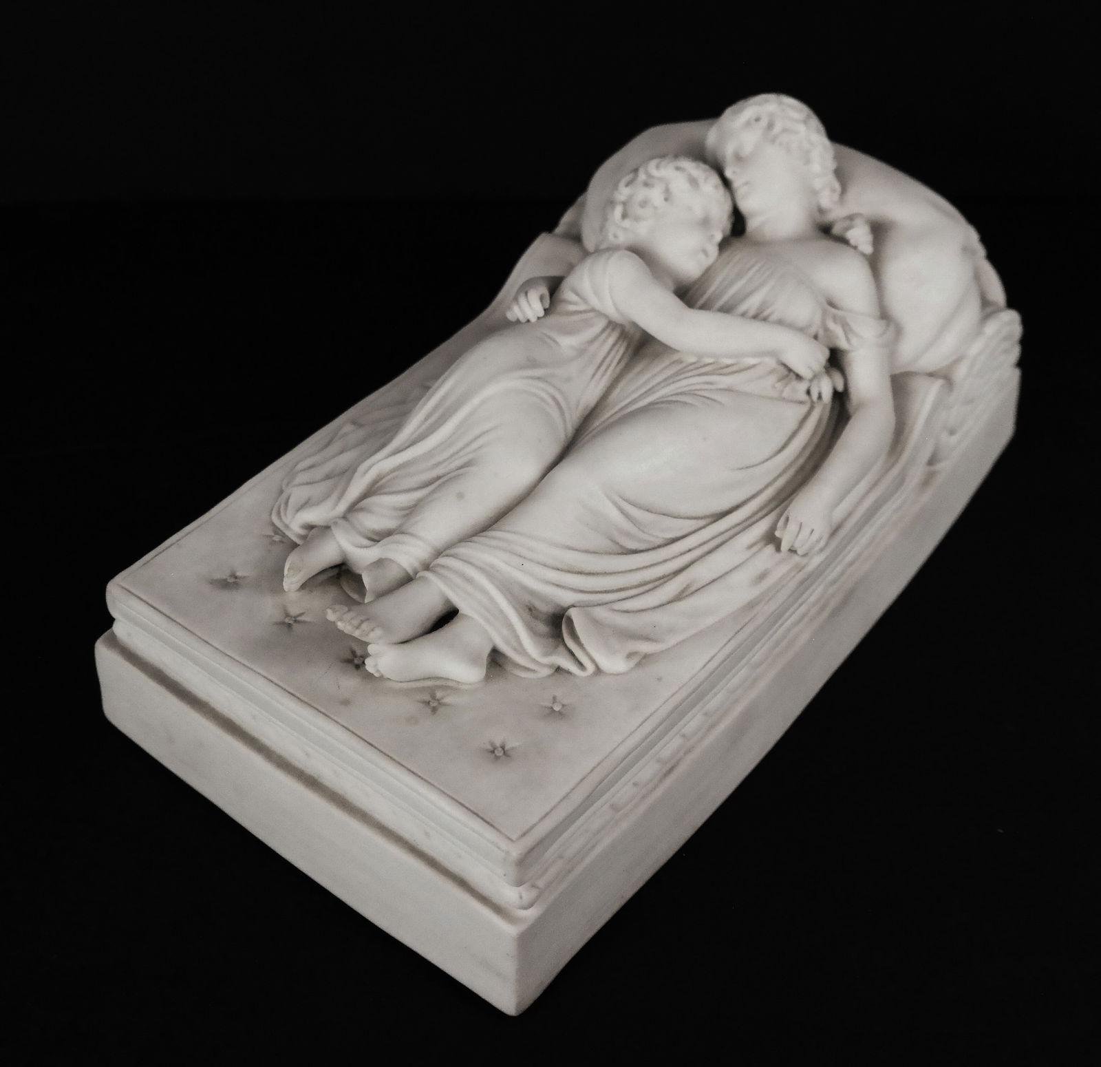 "The Sleeping Children" Minton Parian Ware Group (1 of 13)