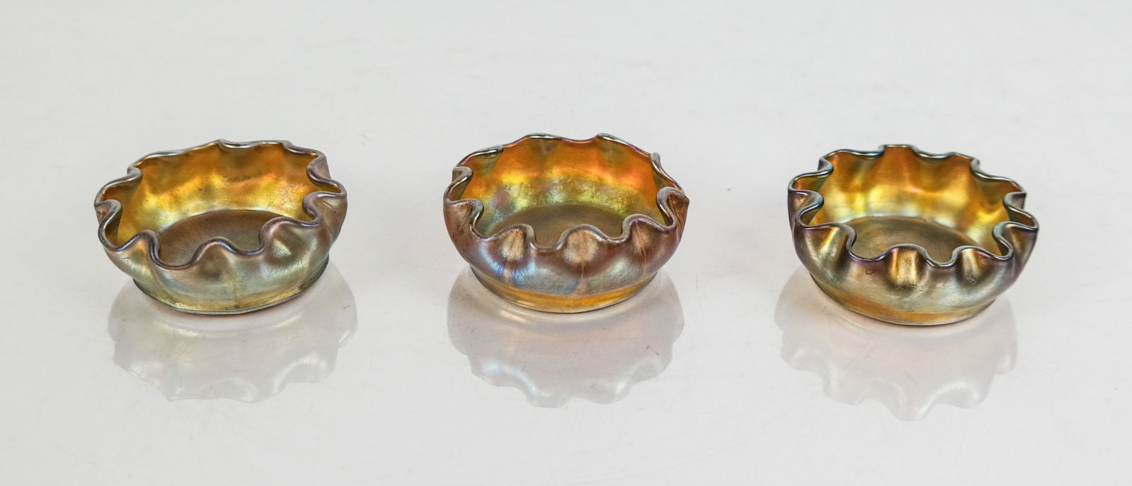 Louis Comfort Tiffany Favrile Glass Salts, 3 (1 of 12)