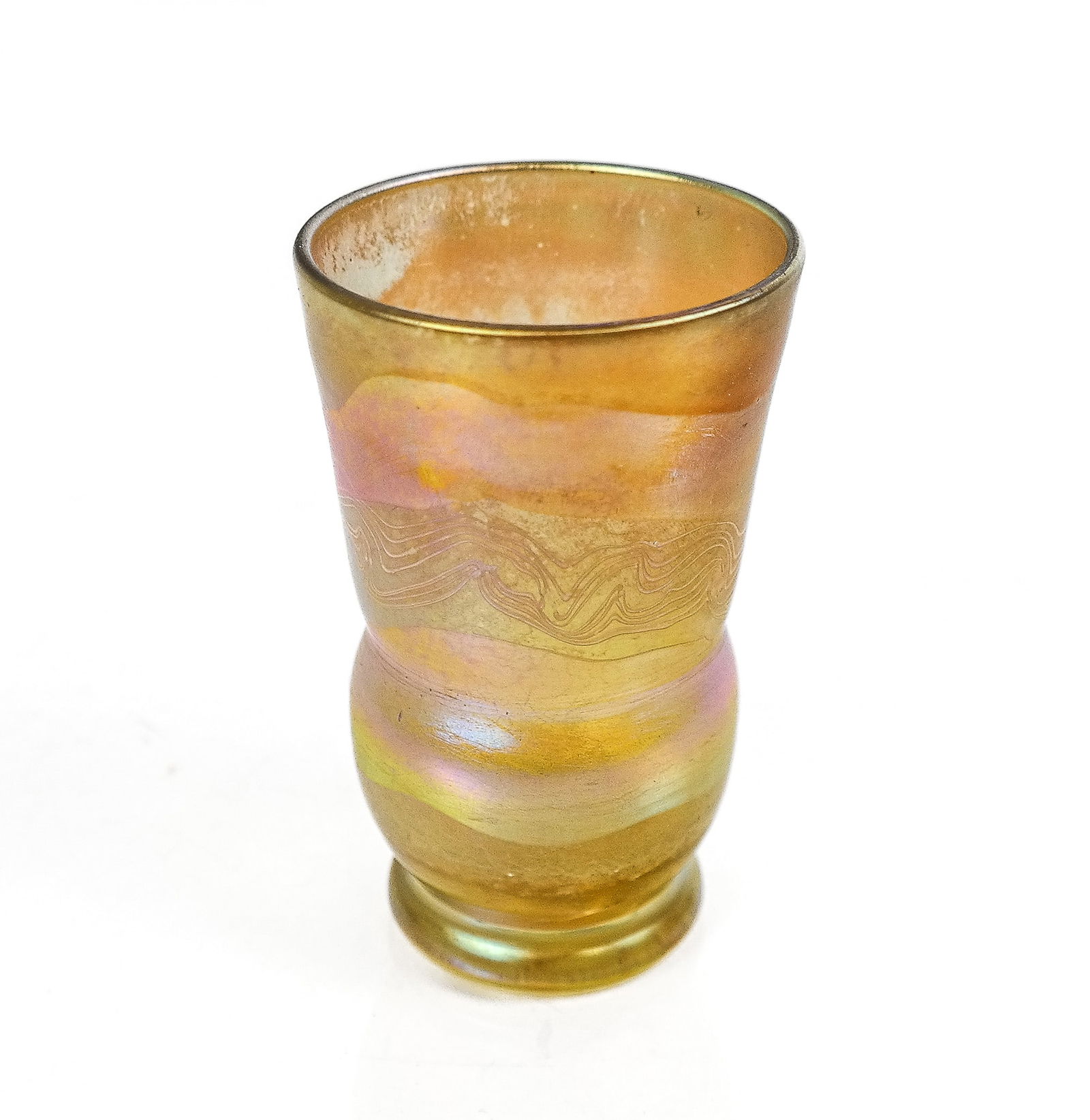 Diminutive Iridescent Glass Vase (1 of 8)