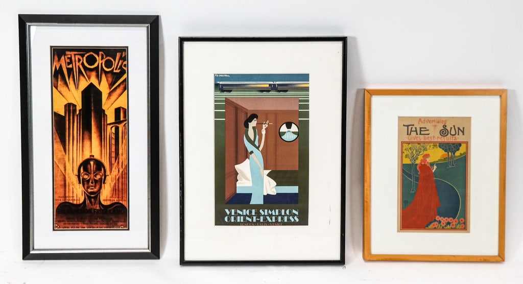 Three Art Deco-Style Prints (1 of 19)