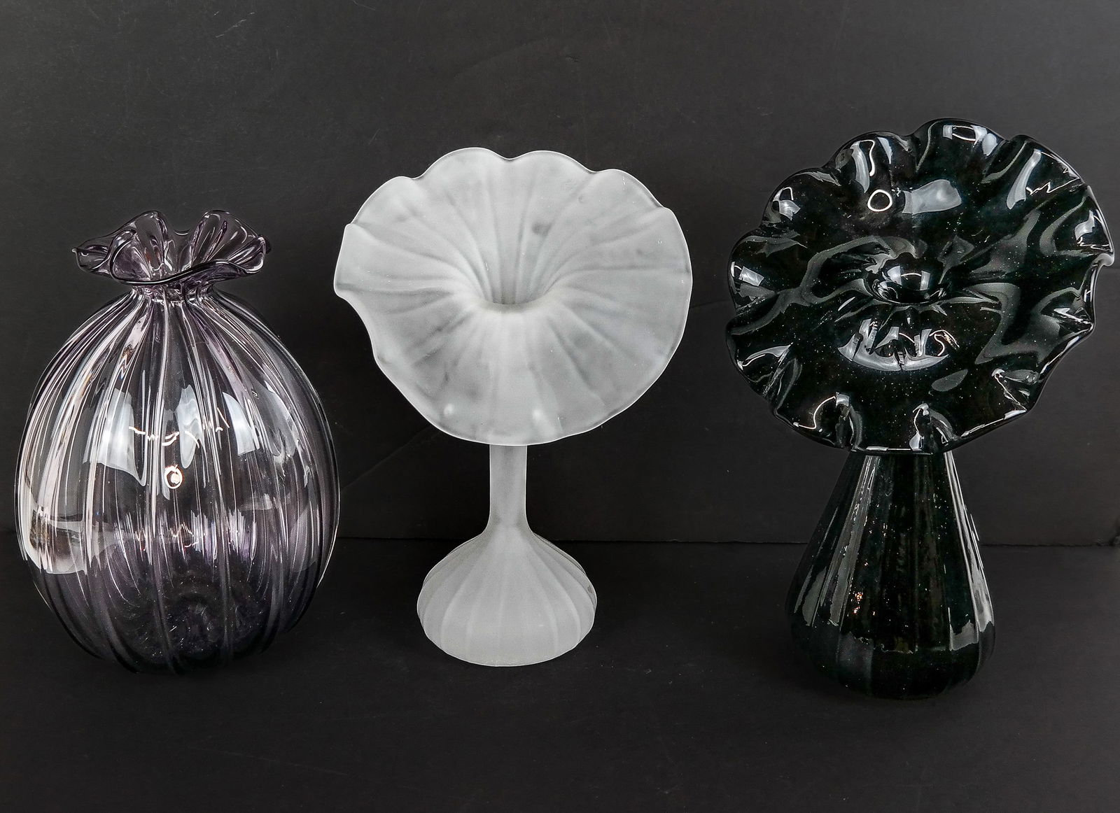 Three Art Glass Vases (1 of 19)