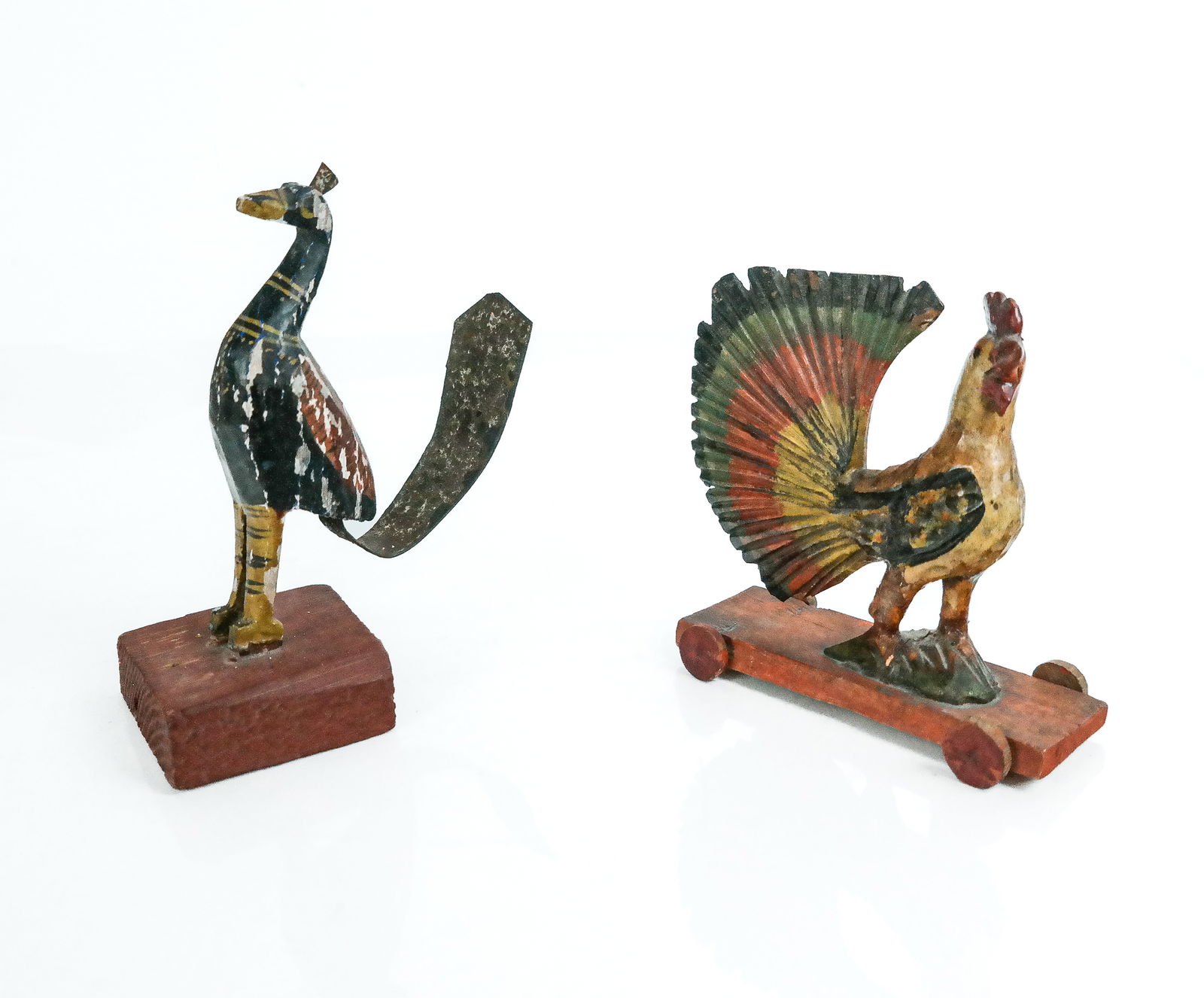 Two American Folk Art Carved Animals (1 of 9)