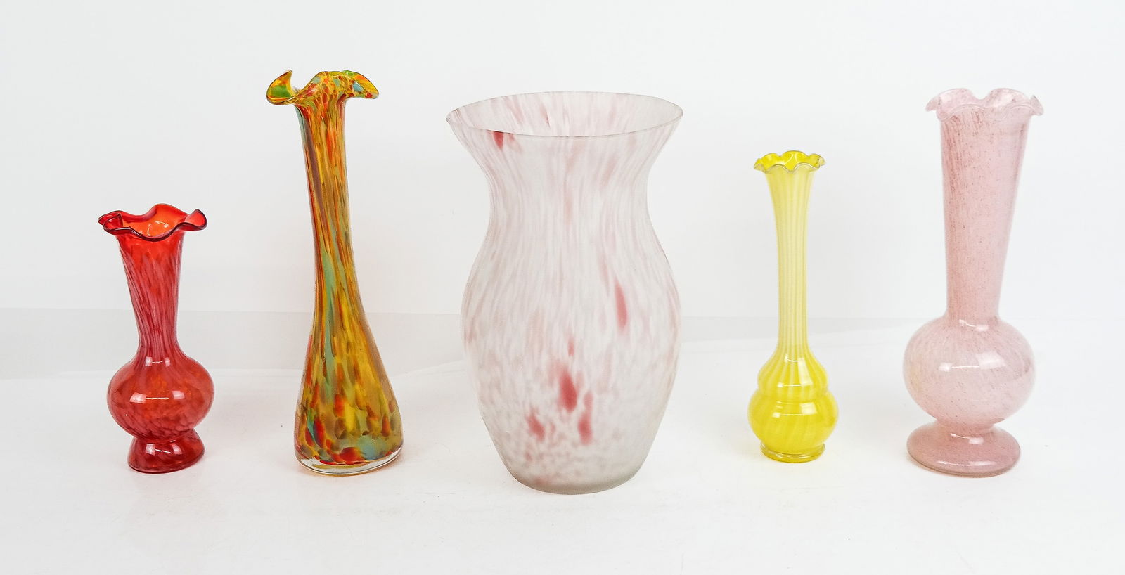 Five Art Glass Vases (1 of 14)