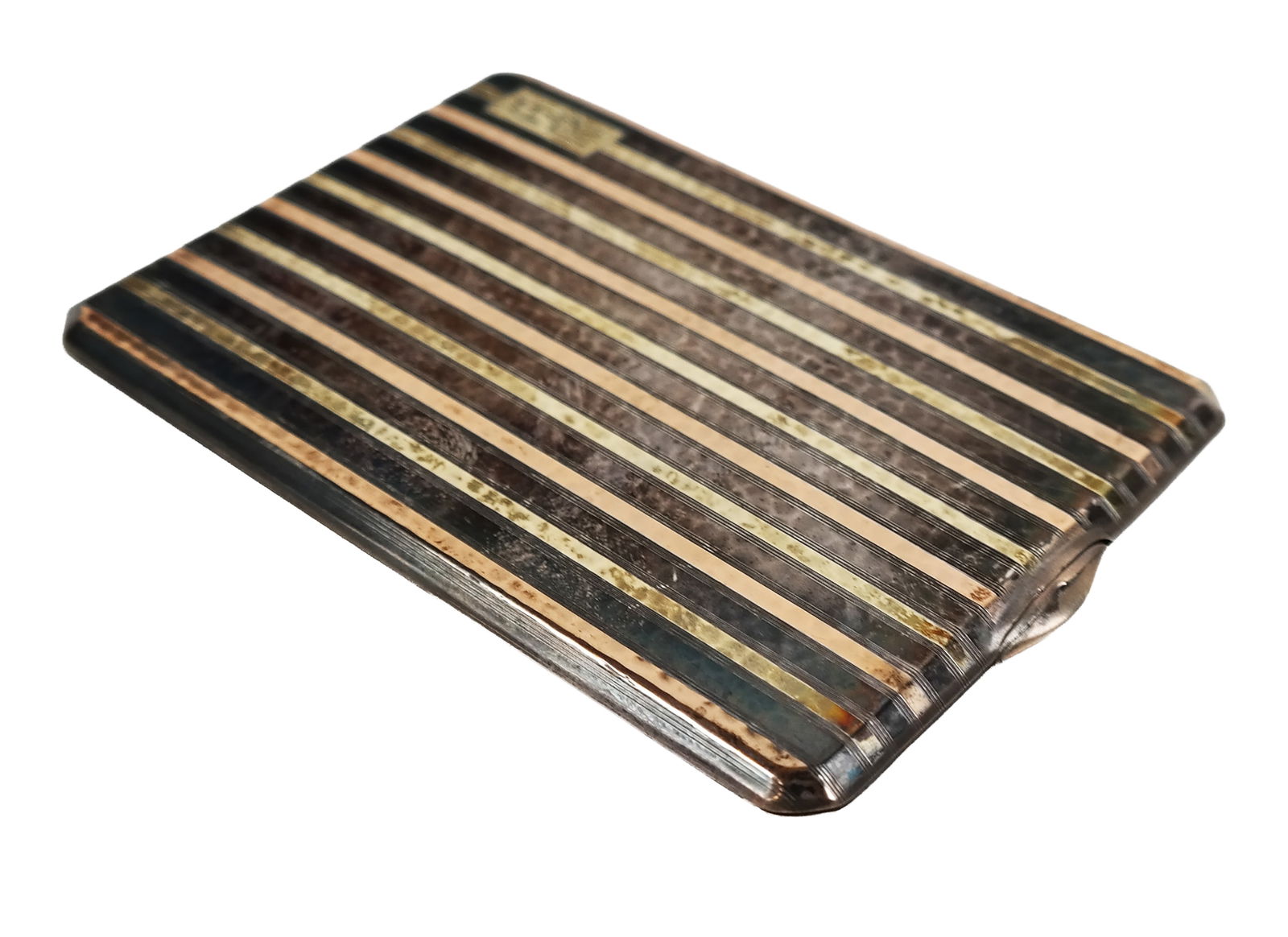 James E Blake Sterling & Gold Cigarette Case (1 of 9)