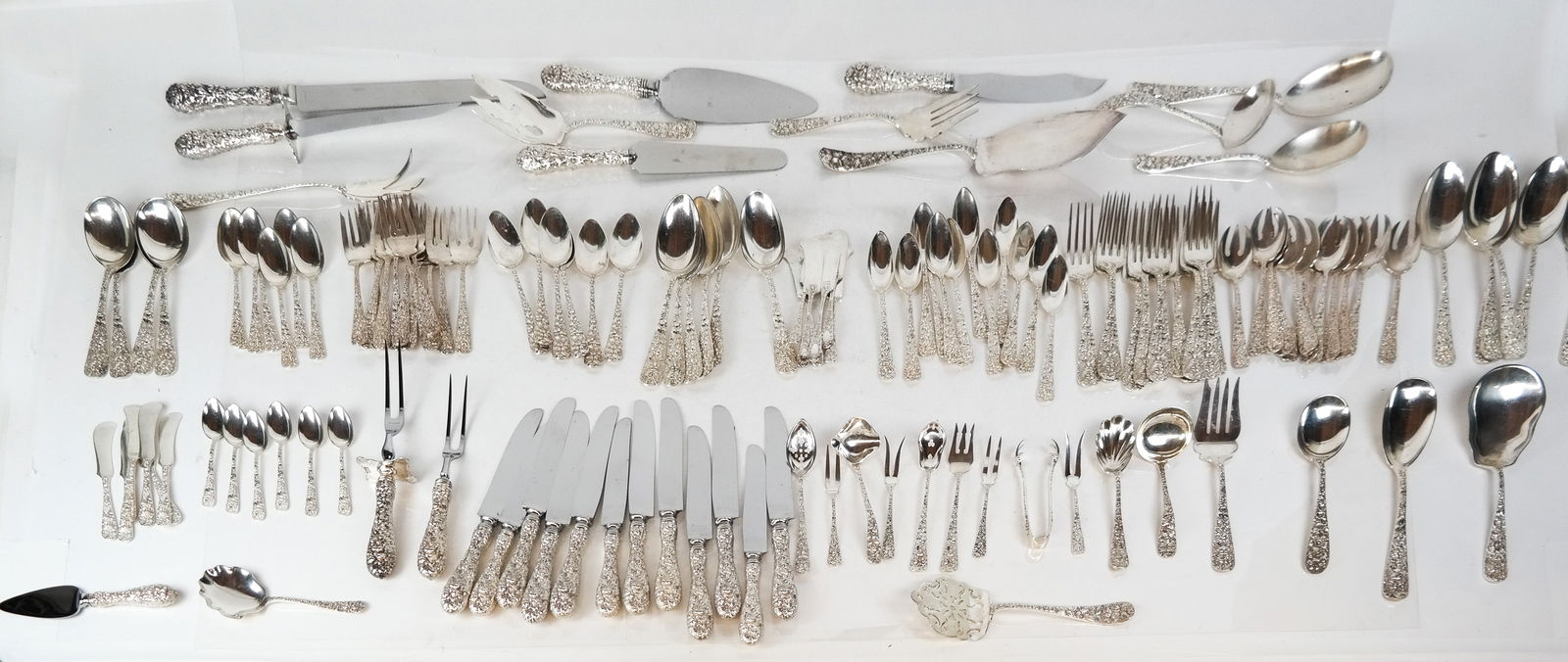 Stieff Sterling Silver "Rose" Flatware, 132 (1 of 20)