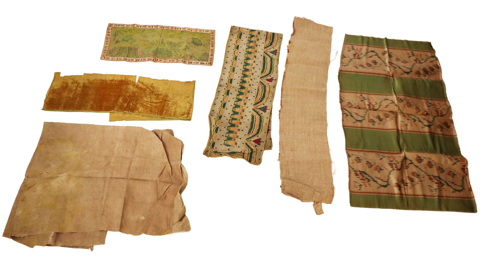 Group of Early European Silks & Wools, 6 (1 of 19)