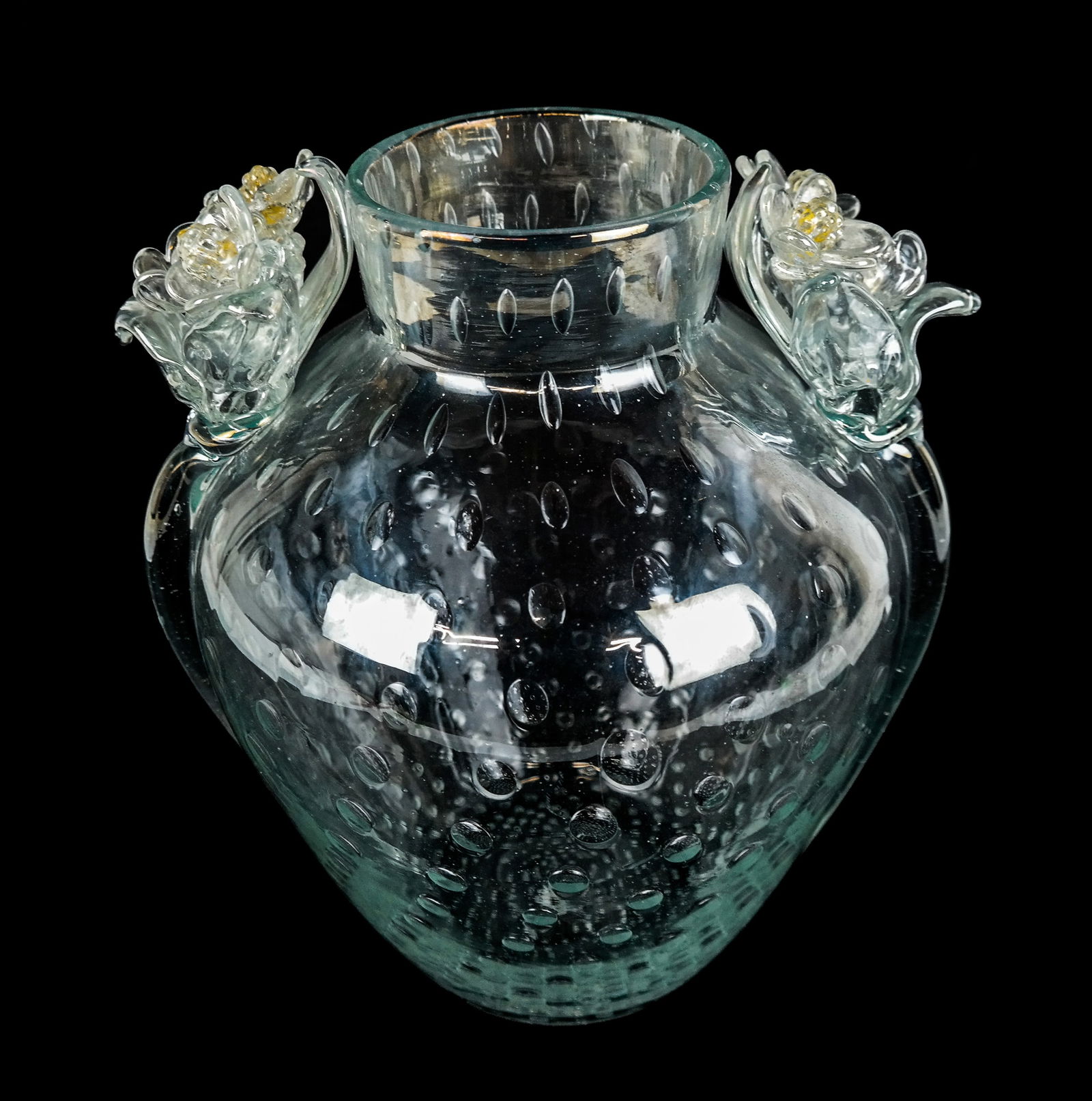 Murano Bullicante and Floral Decorated Vase (1 of 15)
