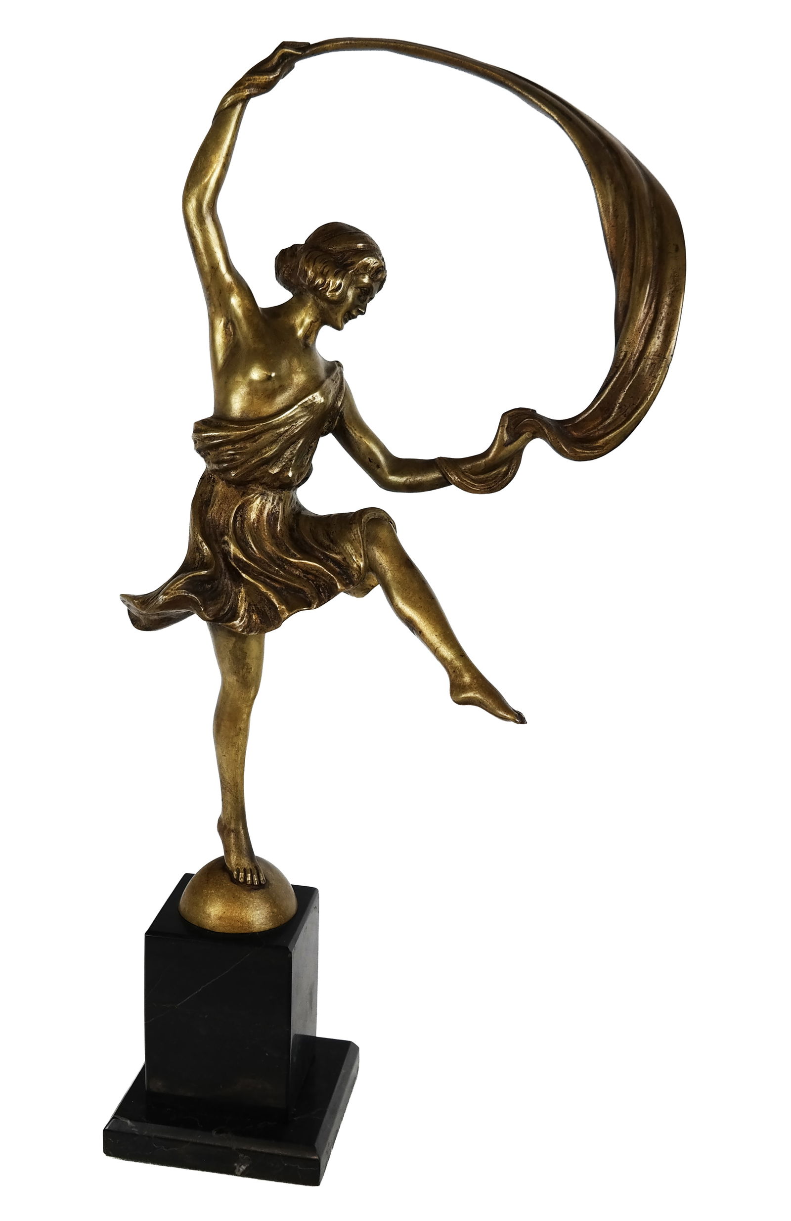 Alfred HOFMANN Art Deco Gilt Bronze of a Dancer (1 of 14)