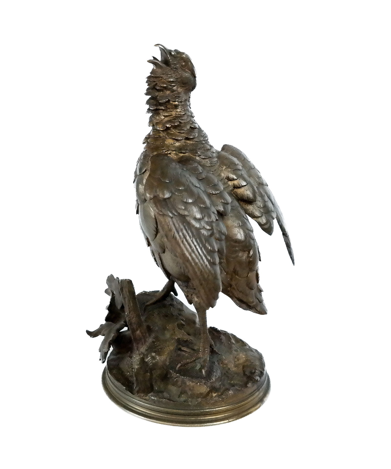 Ferdinand PAUTROT Gilt Bronze of a Pigeon (1 of 12)