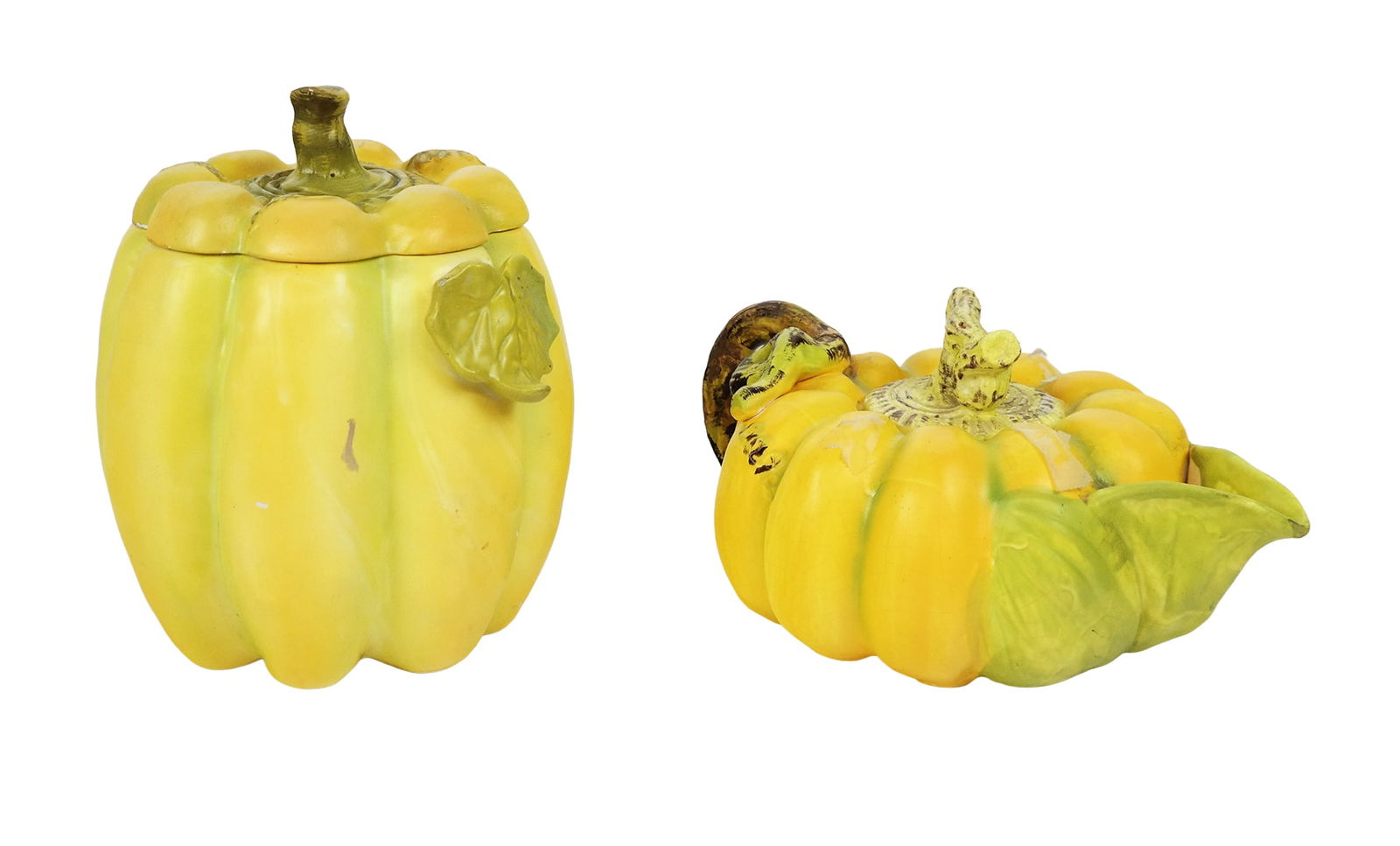 Ceramic Pumpkin-Form Teapot & Biscuit Jar, 2 (1 of 17)
