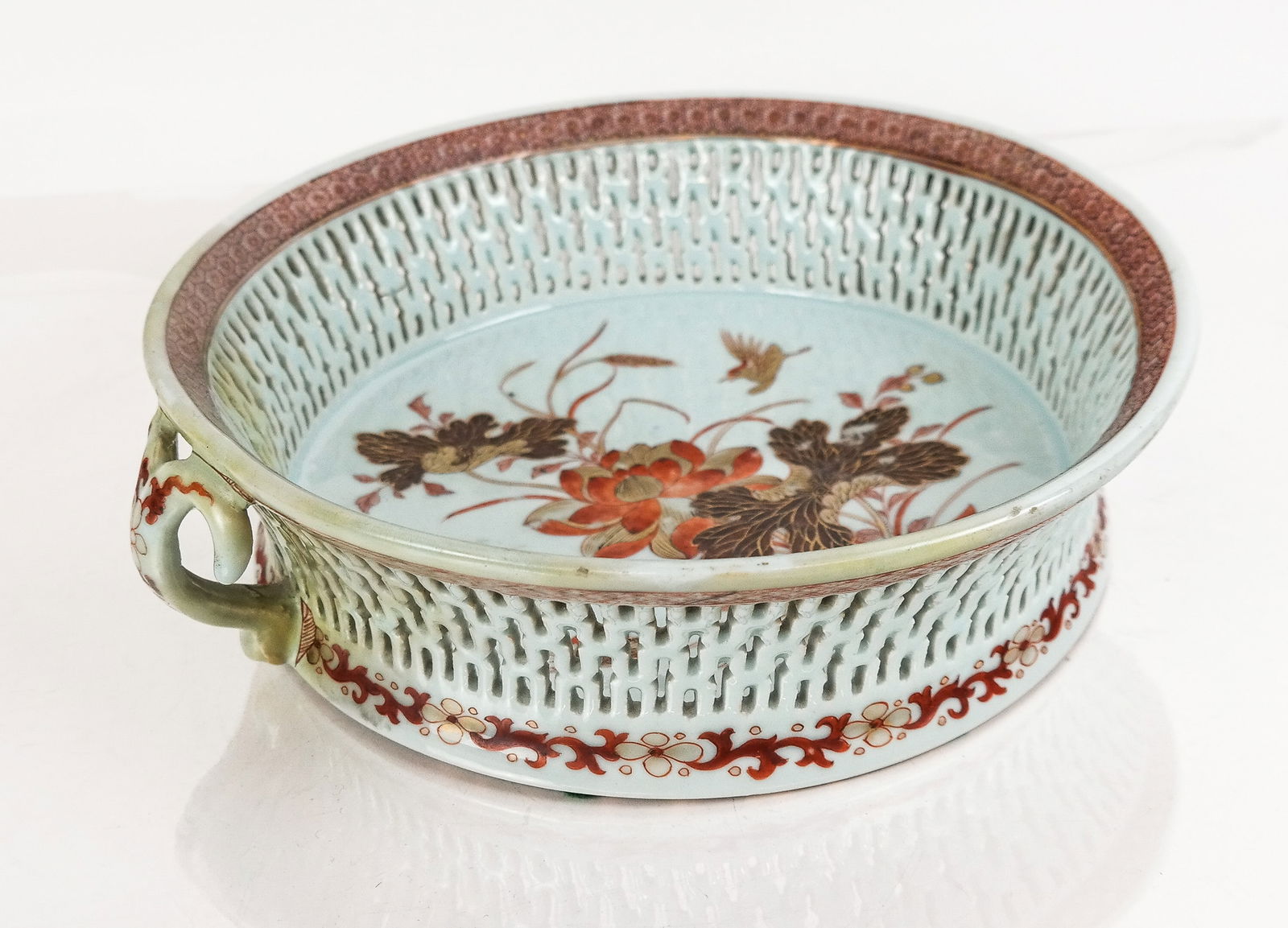 Japanese Imari Reticulated Bowl (1 of 12)