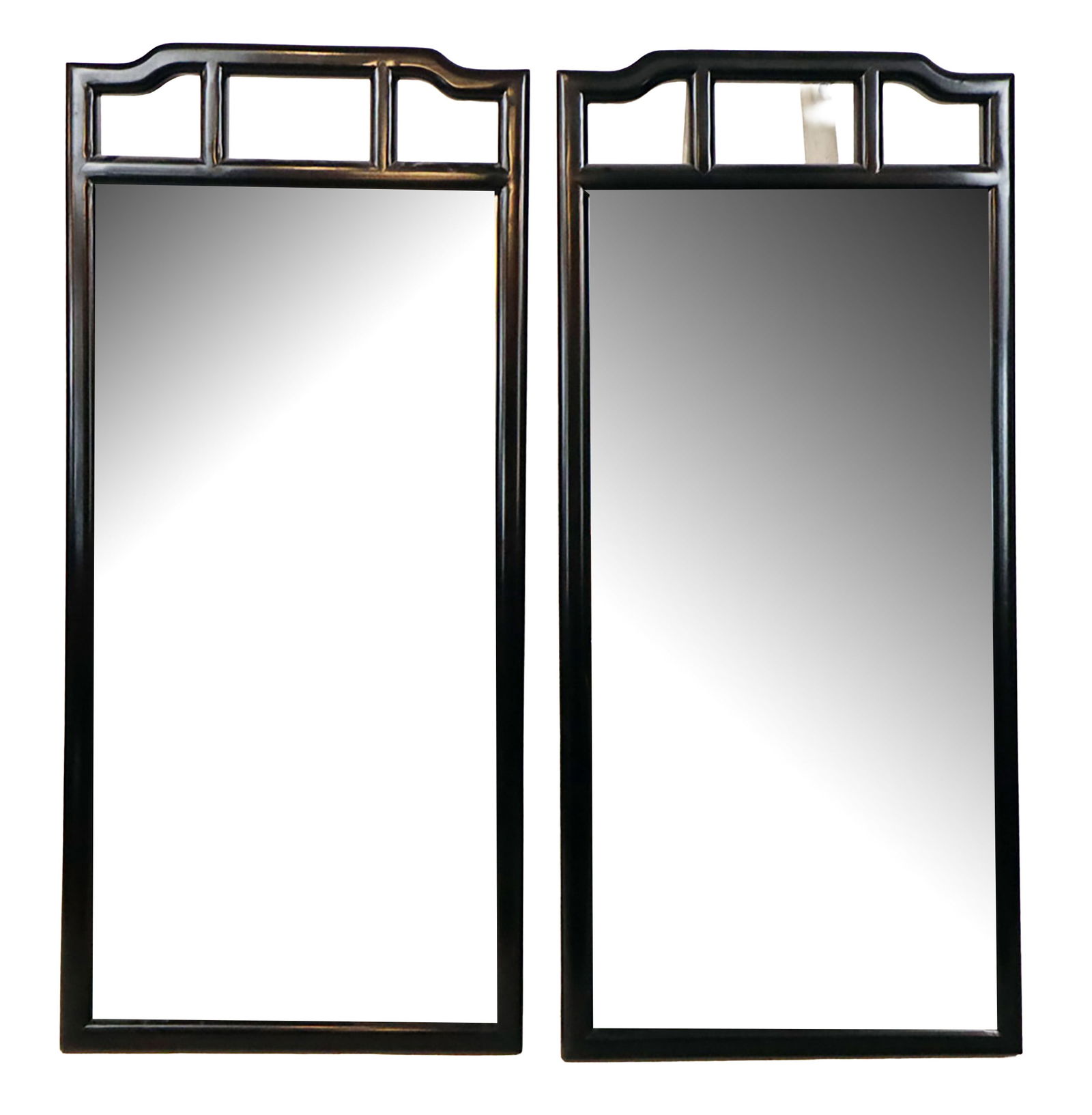 Pair Wood Chinoiserie Mirrors (1 of 11)