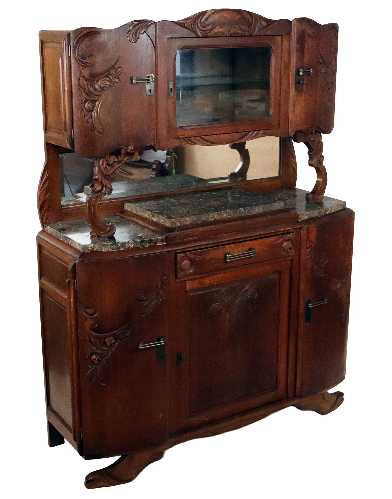 French Art Deco Marble Top Buffet (1 of 18)