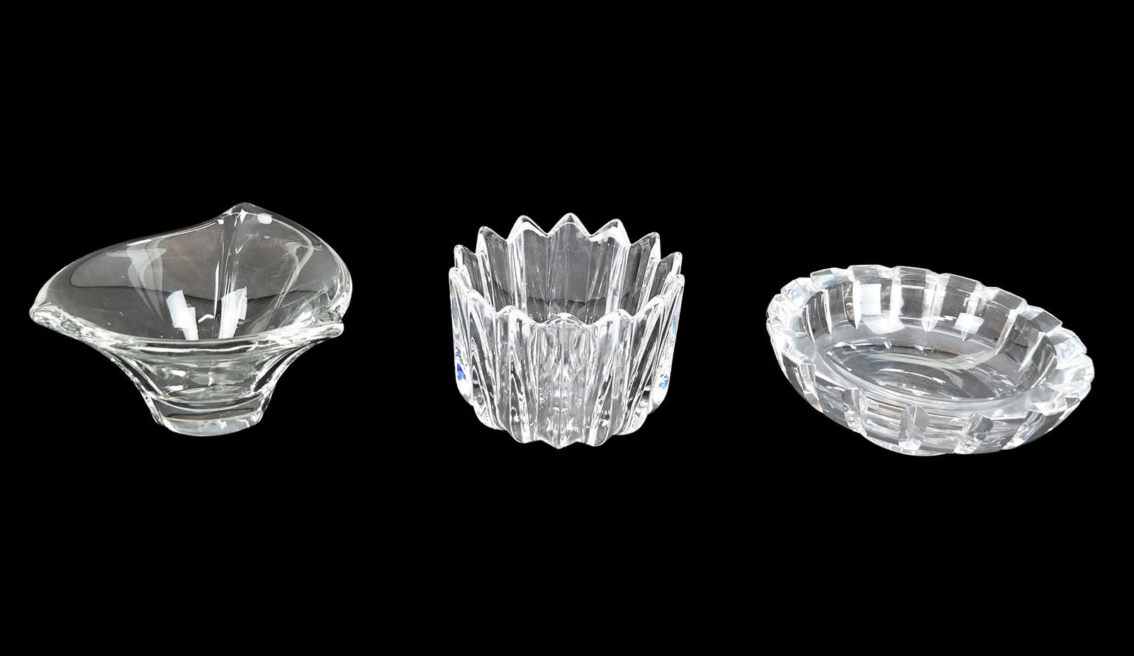 Orrefors & Daum Nancy Three Crystal Bowls (1 of 14)