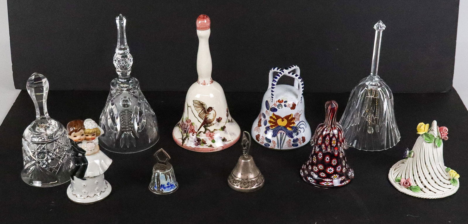 Sterling Silver, Porcelain, & Glass Bell Group, 10 (1 of 16)