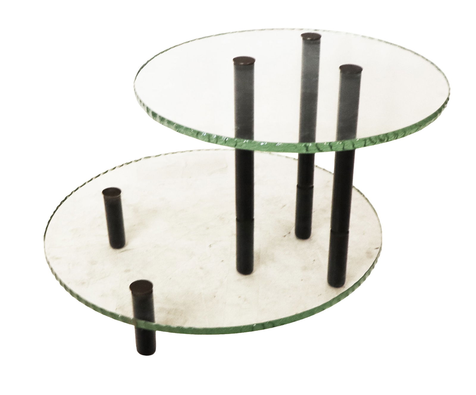 Contemporary Two-Tier Glass Top Table (1 of 11)