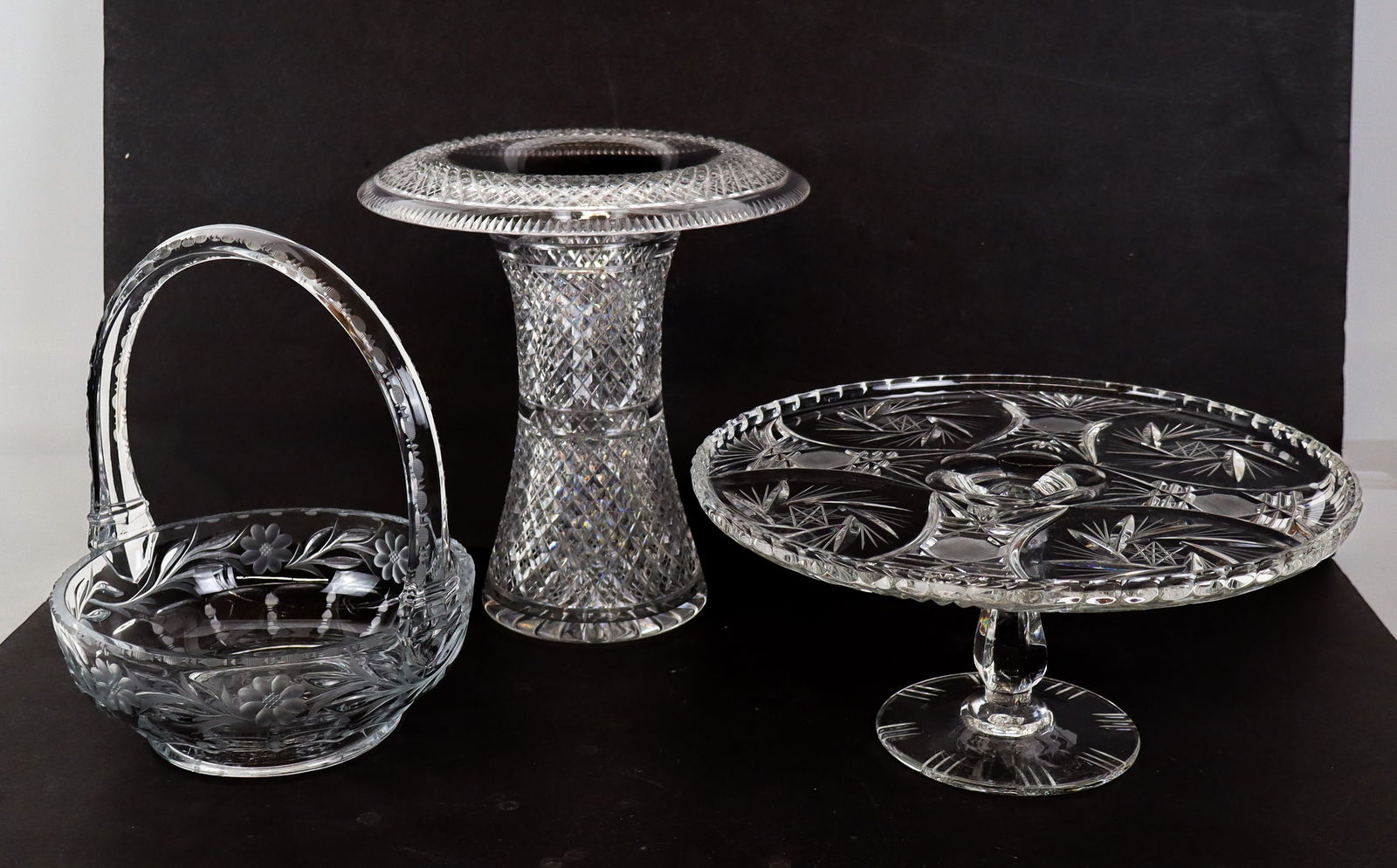 Group of Pressed and Cut Glass Articles, 3 (1 of 13)