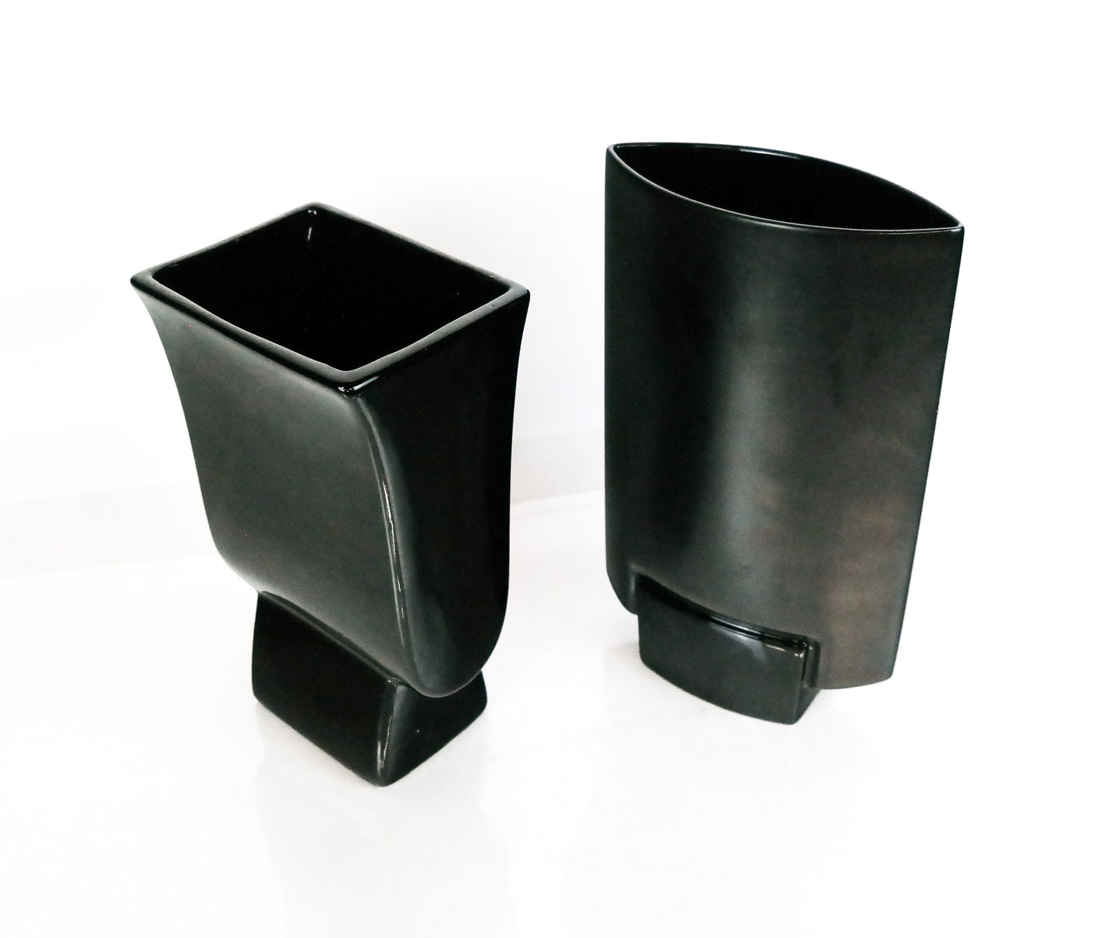 Rosenthal & 1 Other, Black Pottery Vases (1 of 13)