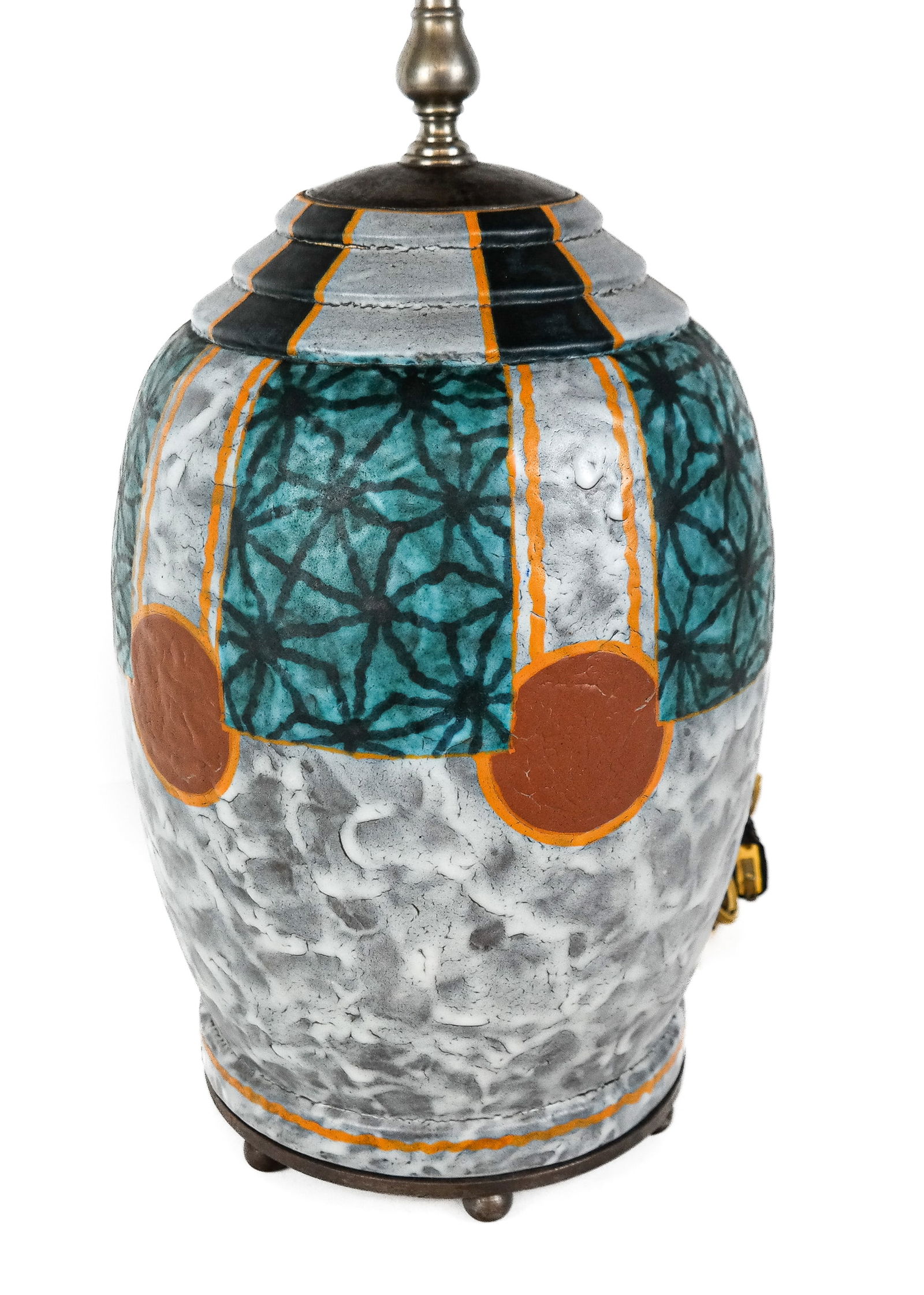 Louis DAGE and Edgar BRANDT Art Deco Lamp: N.A.