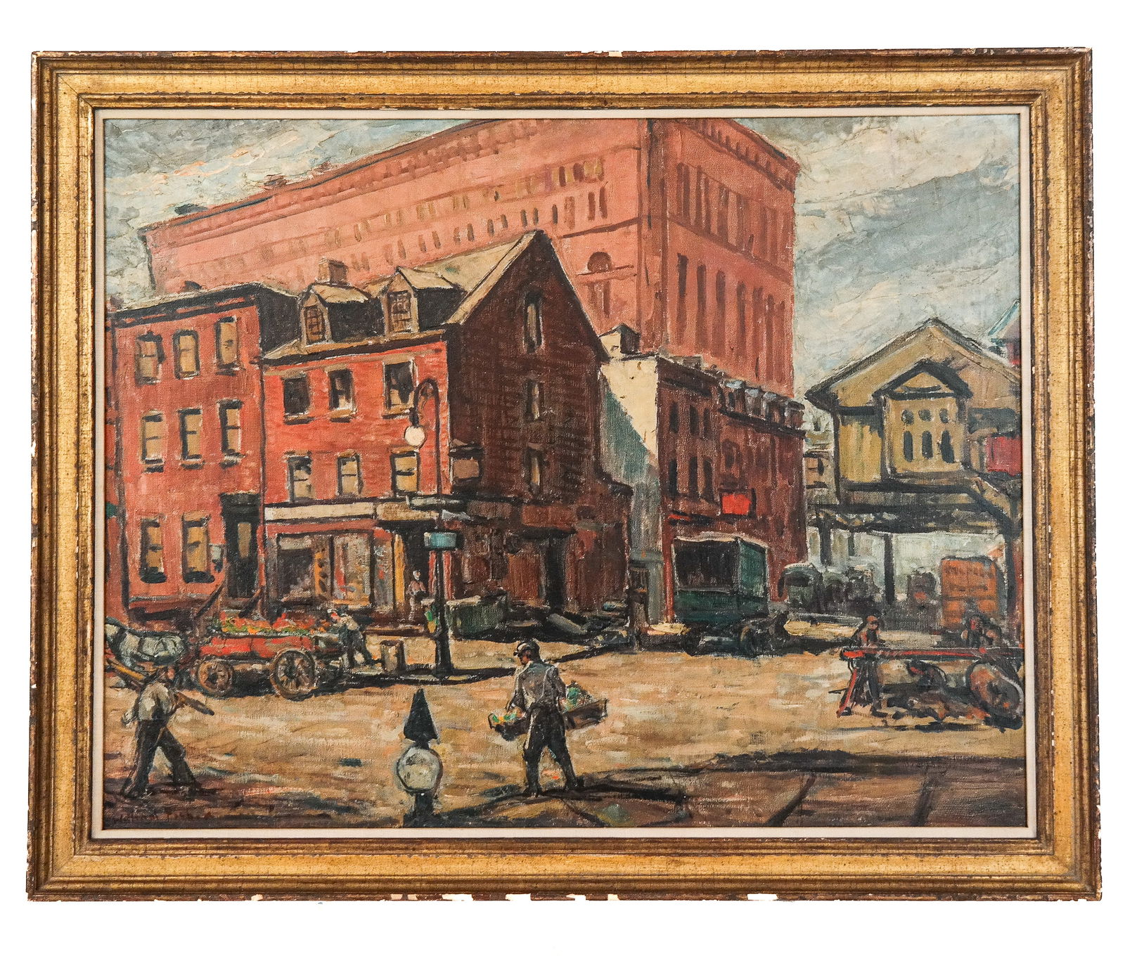 William FISHER Cityscape, Oil on Canvas (1 of 12)