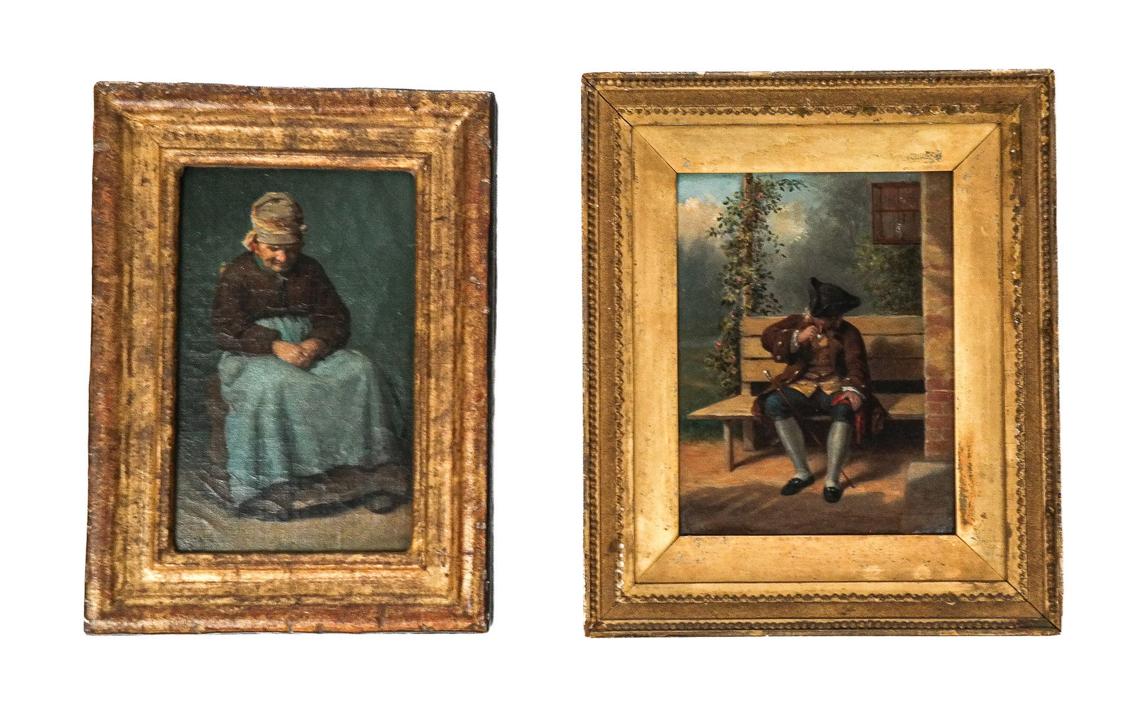 CHAMPNEY & INMAN, 2 19th C. Genre Paintings (1 of 15)