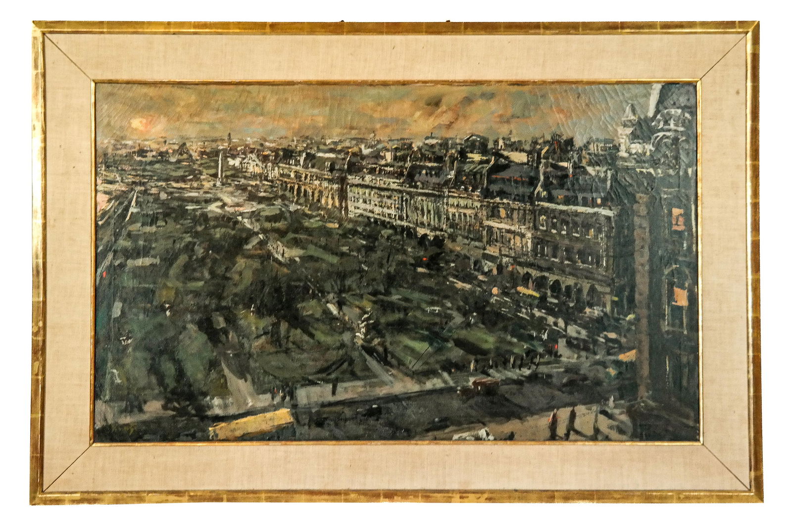 Roger Edward KUNTZ "View of the Tuileries" O/C (1 of 16)