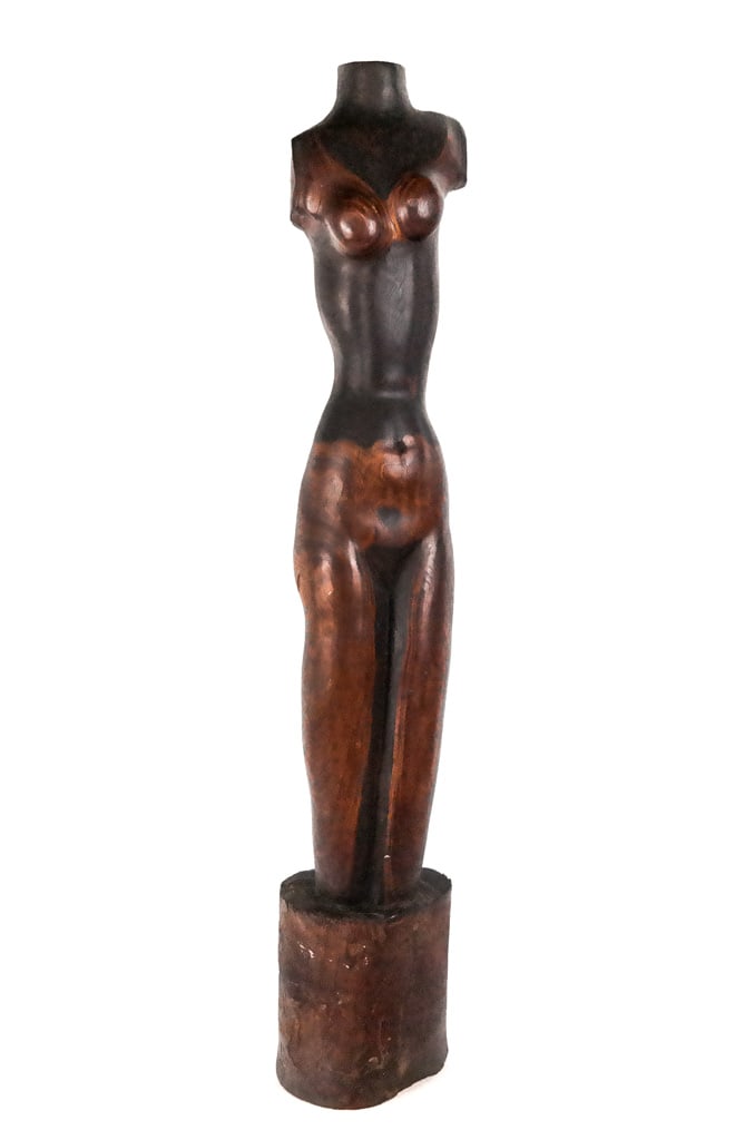 Carved Wood Sculptural Nude (1 of 11)