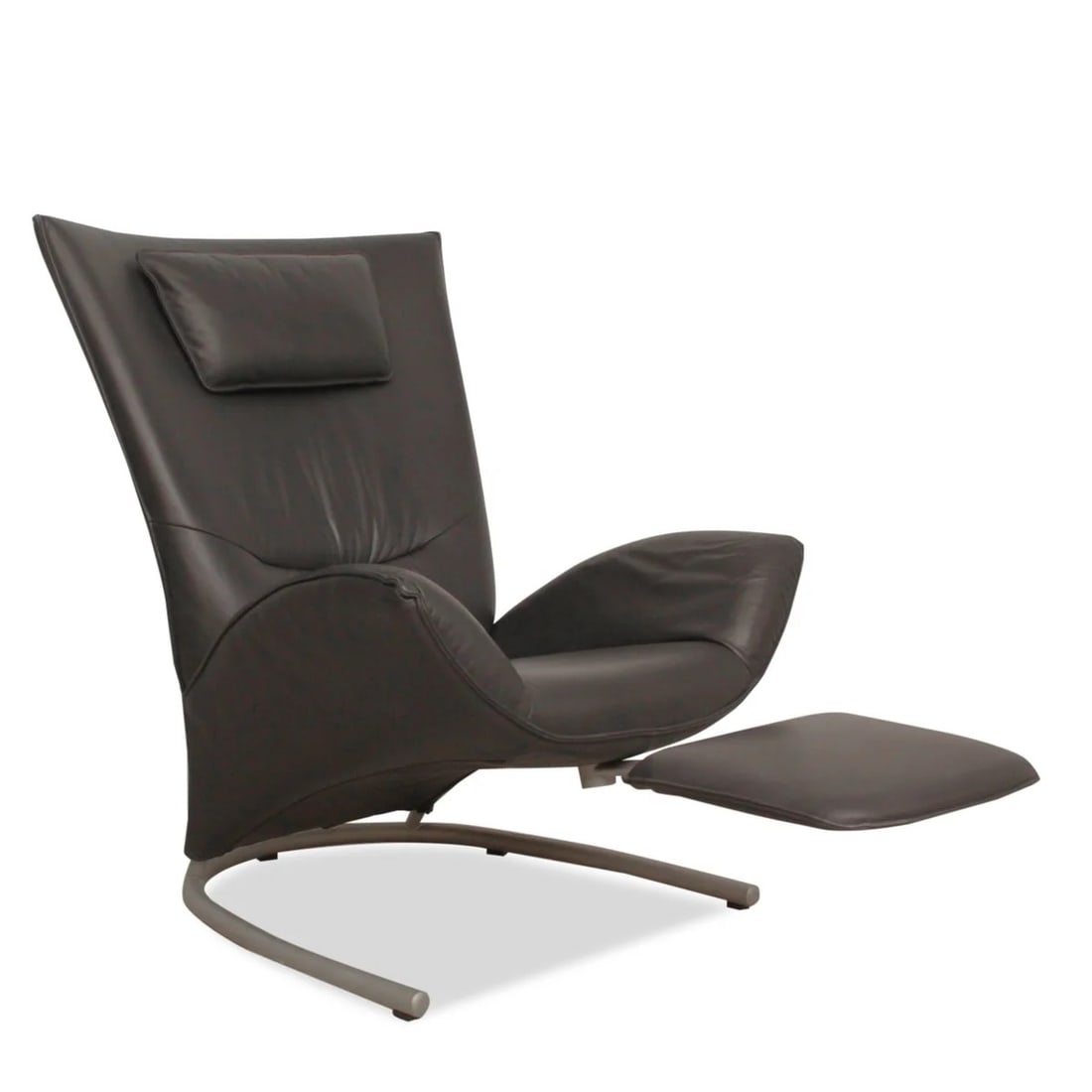 Rolf Benz Leather Armchair with Concealed Foot Res (1 of 9)