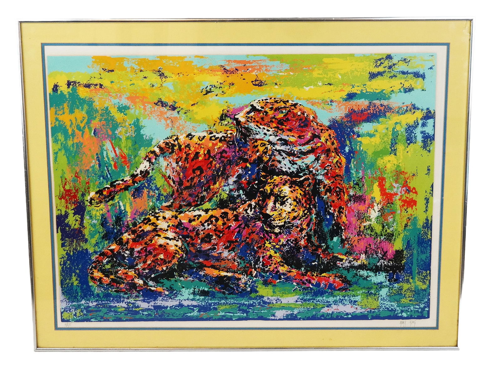Mark KING Two Leopards, Color Serigraph (1 of 14)